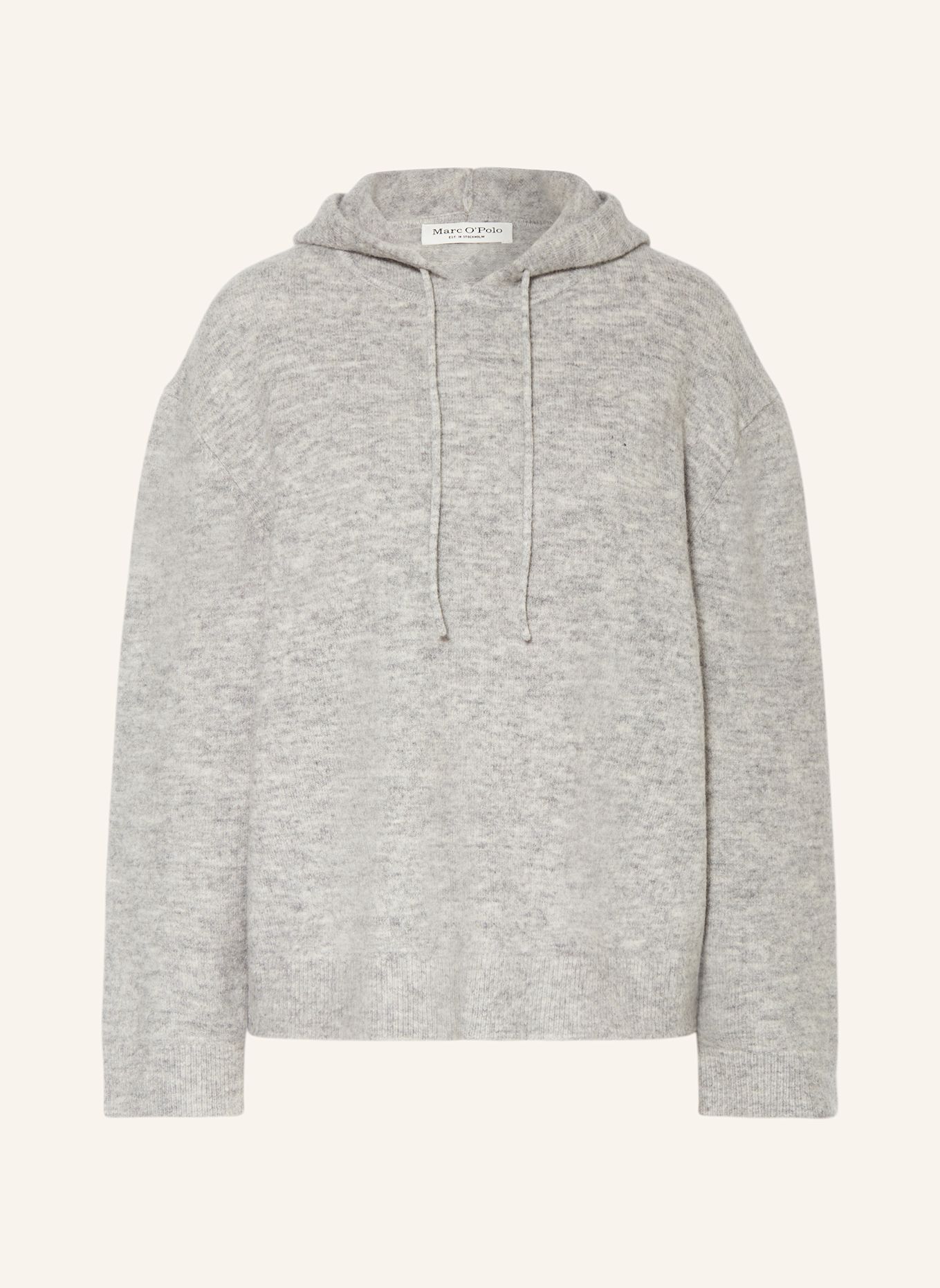 Marc O'Polo Strick-Hoodie: GRAU