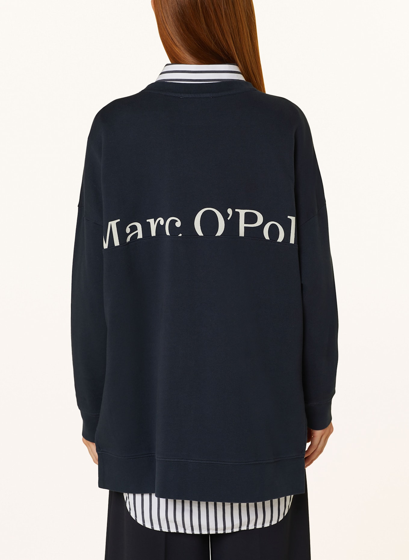 Marc O'Polo Oversize sweatshirt, Color: DARK BLUE (Image 4)