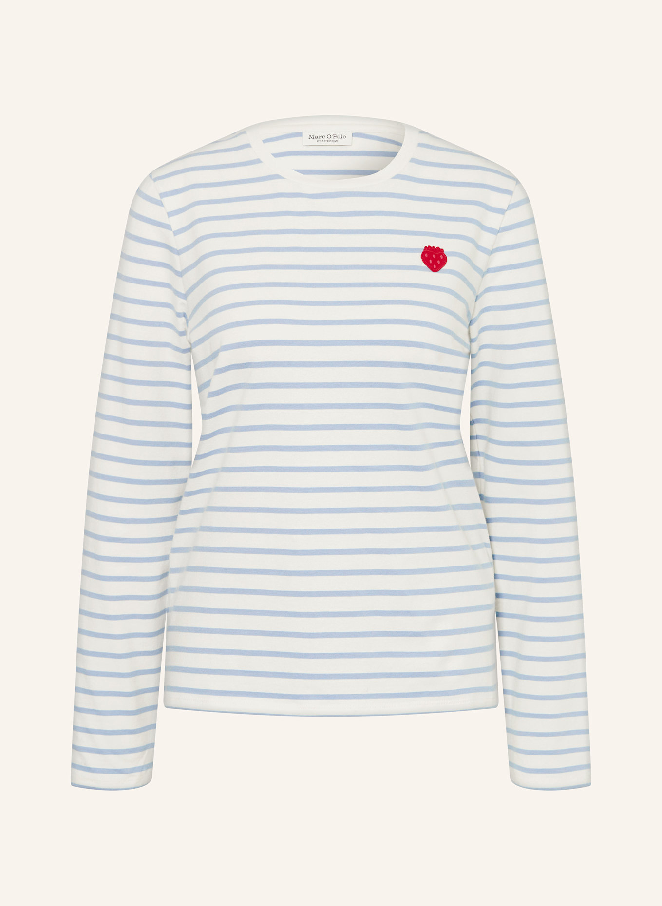 Marc O'Polo Longsleeve: ECRU / HELLBLAU