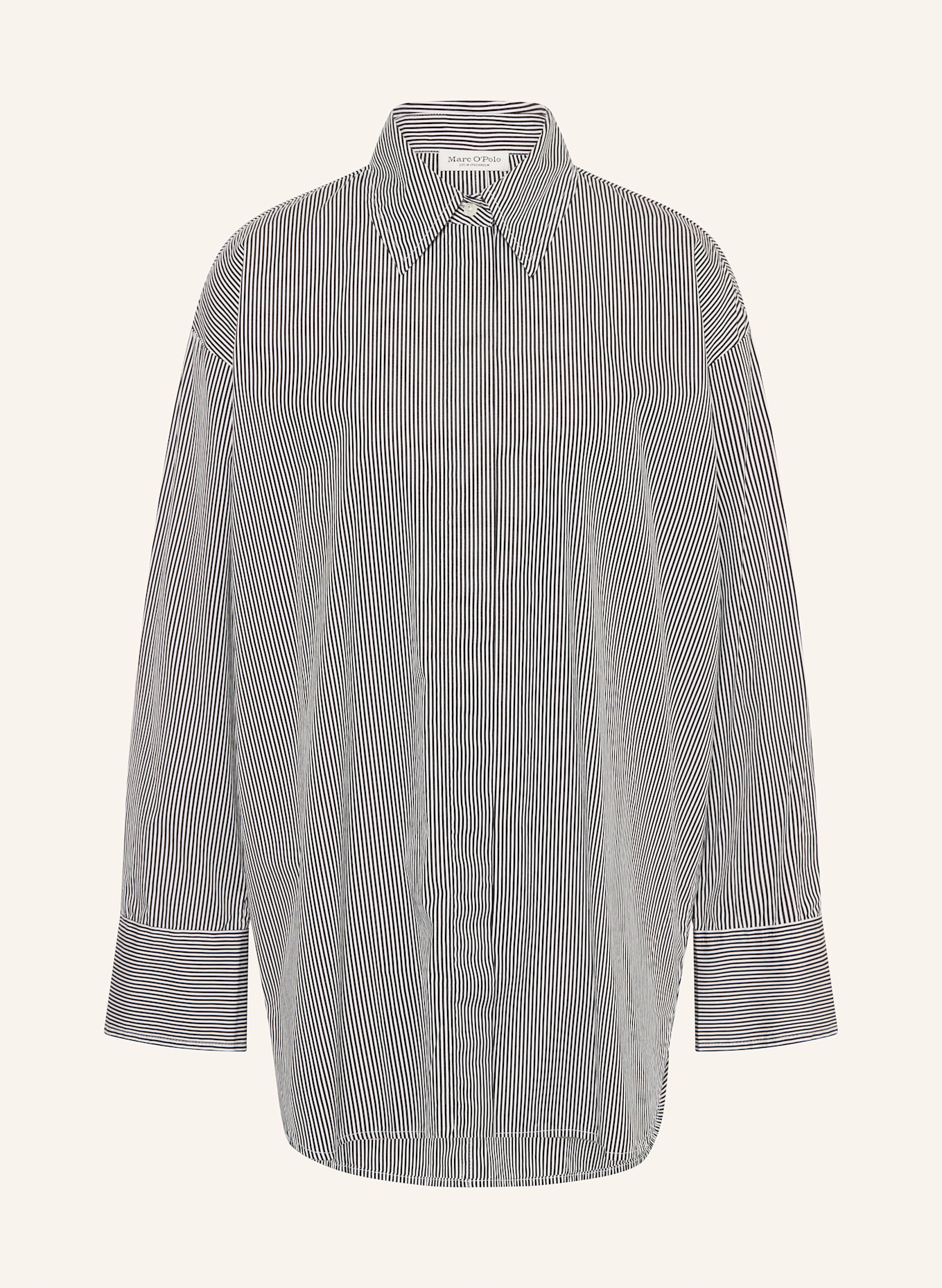 Marc O'Polo Hemdbluse: SCHWARZ / WEISS
