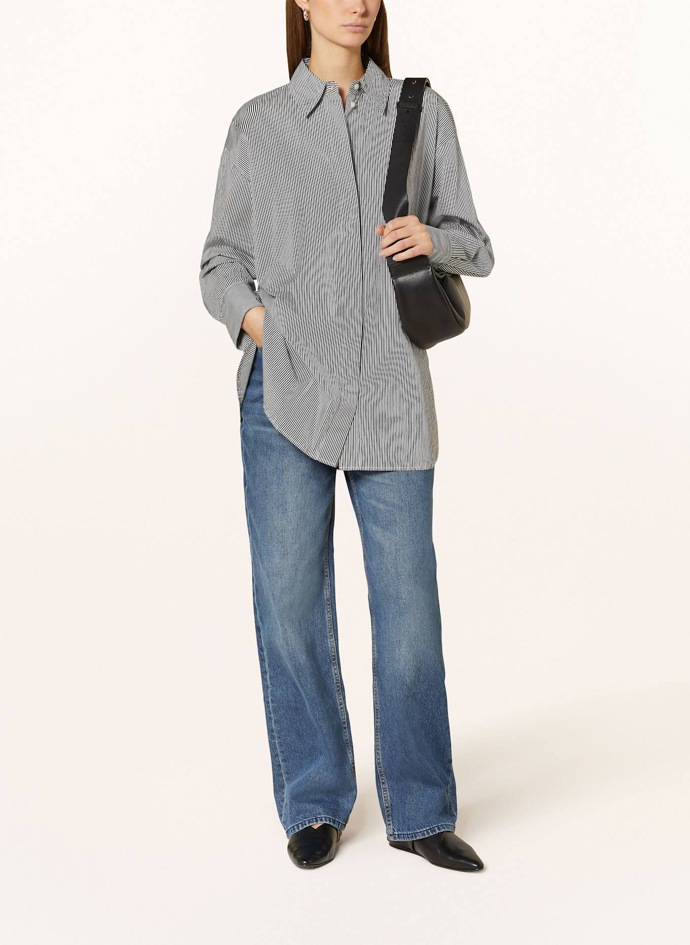 Marc O'Polo Hemdbluse: SCHWARZ / WEISS