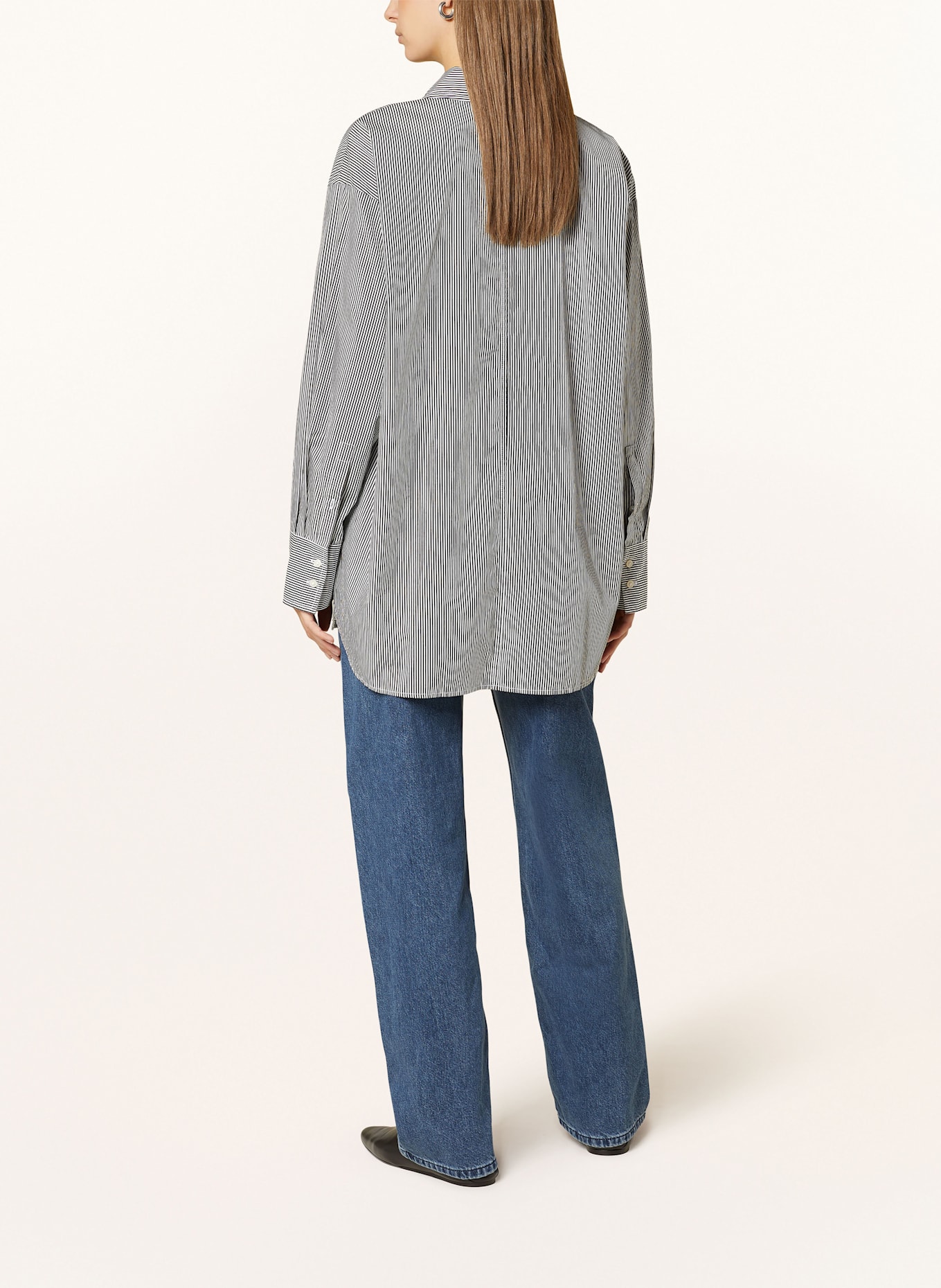 Marc O'Polo Hemdbluse: SCHWARZ / WEISS