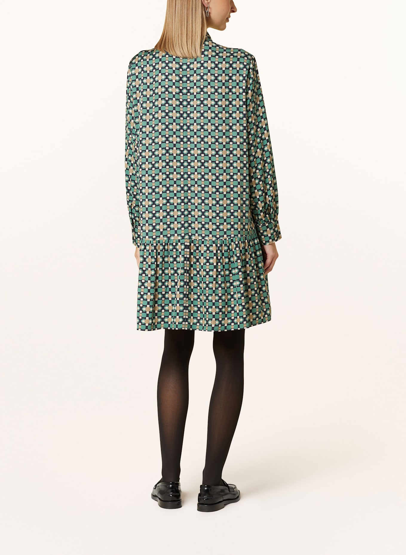 Marc O'Polo Kleid: GRÜN / DUNKELBLAU / BEIGE