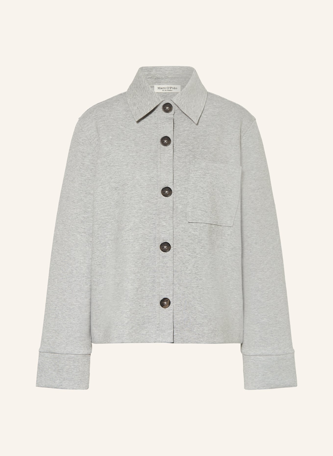 Marc O'Polo Kastenjacke aus Jersey, Farbe: HELLGRAU (Bild 1)