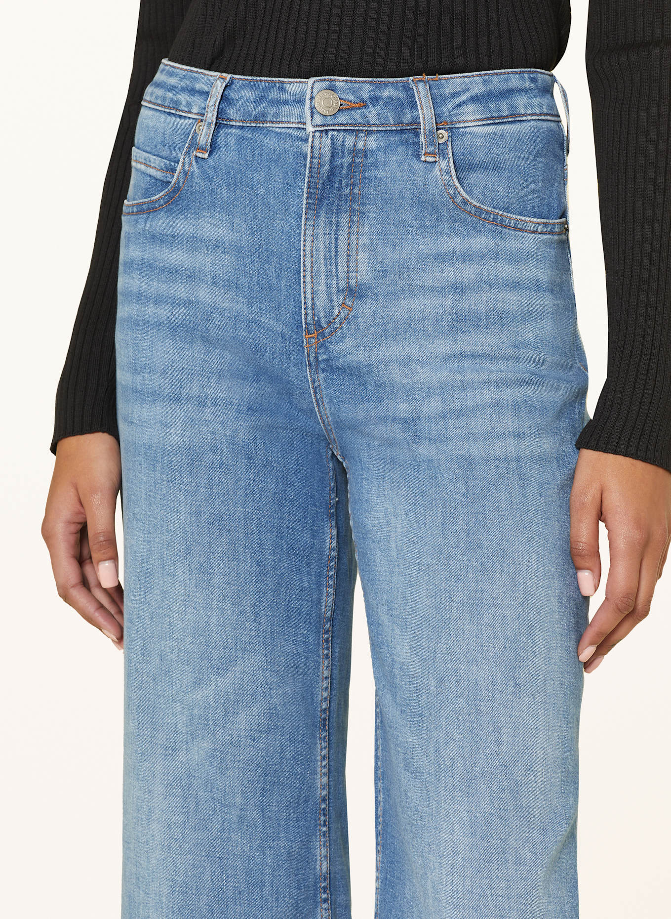 Marc O'Polo LANIA straight jeans: 030 Soft touch mid blue wash