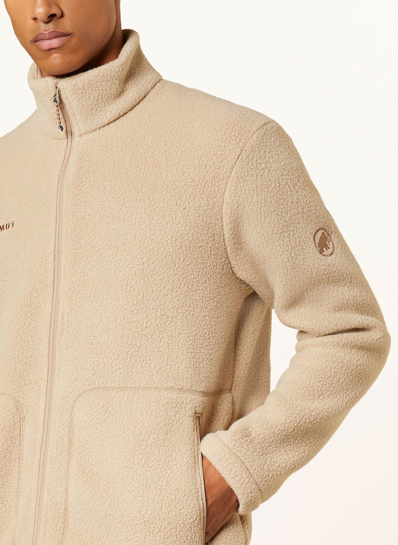 MAMMUT FALERA fleece jacket: LIGHT BROWN
