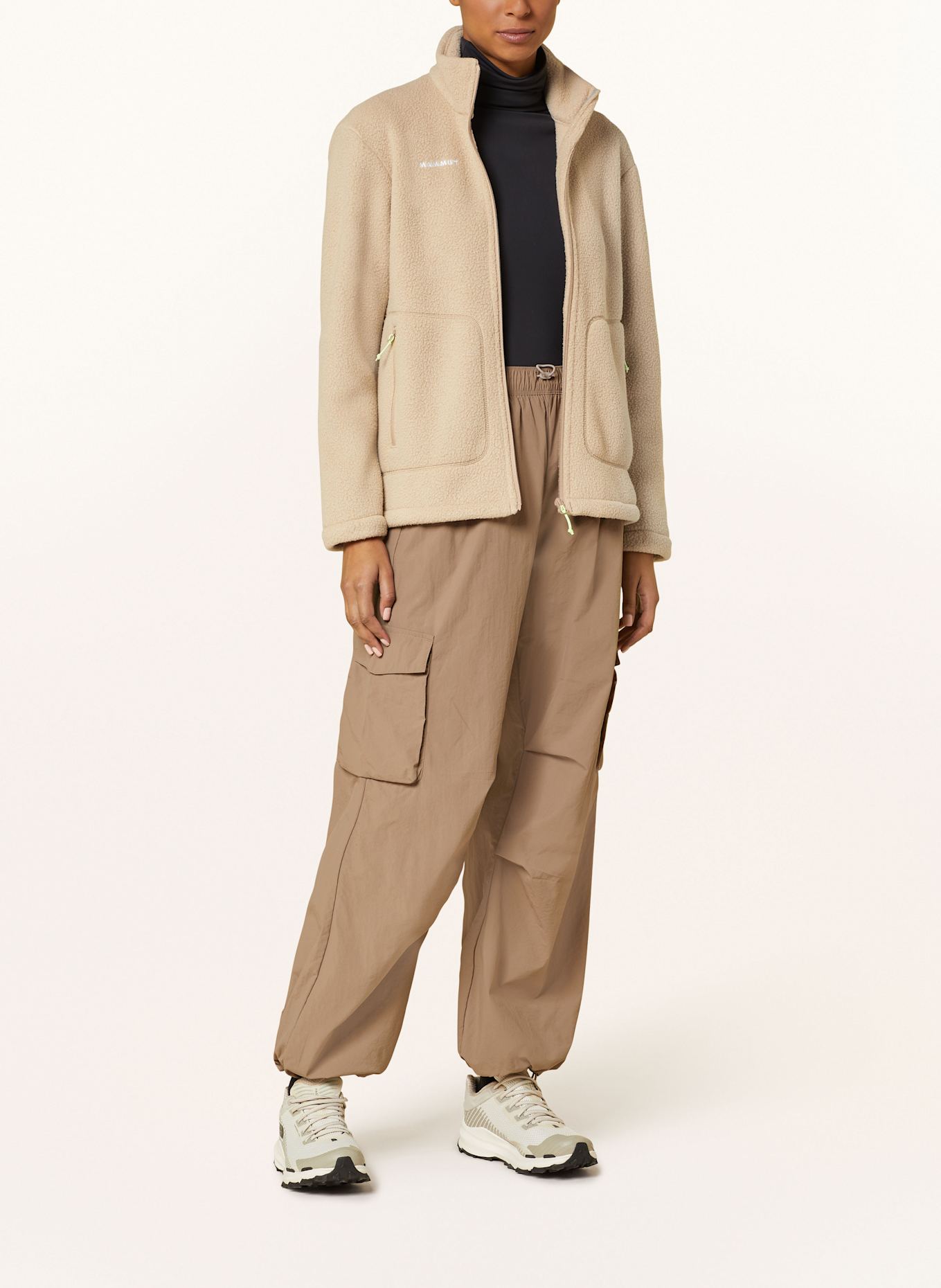 MAMMUT FALERA fleece Sleeve jacket: LIGHT BROWN