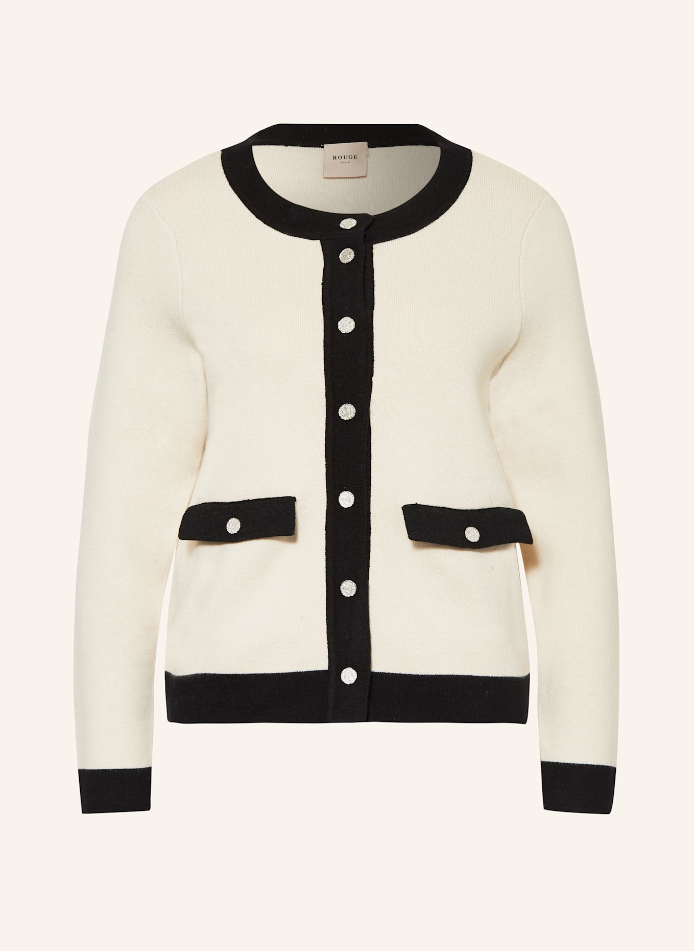 ROUGE VILA Cardigan in beige black