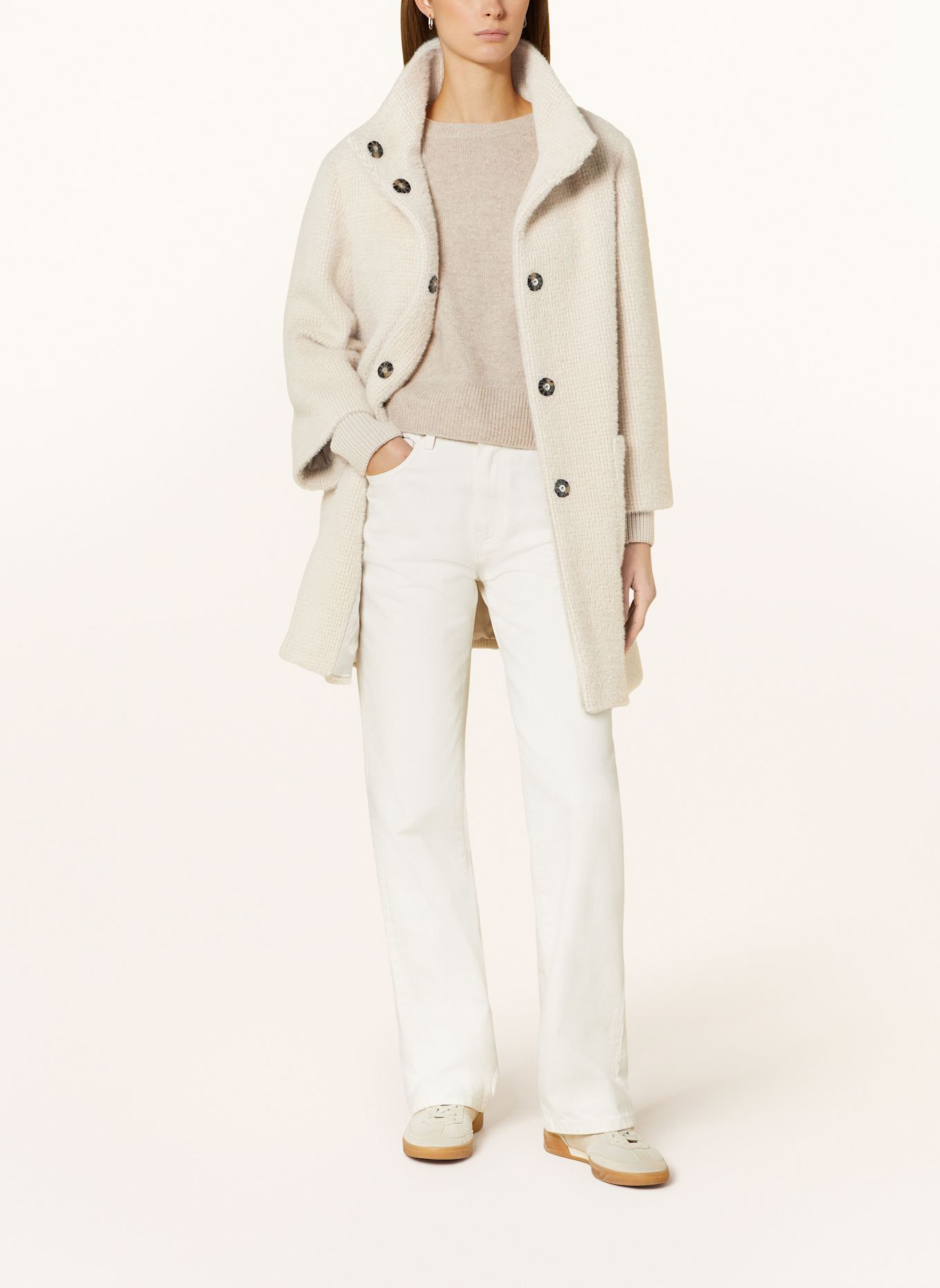 Black label coat top