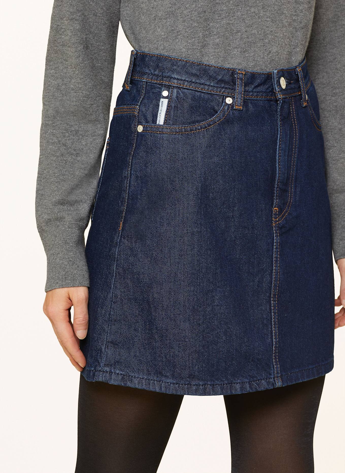 Marc O'Polo DENIM Jeansrock: DUNKELBLAU