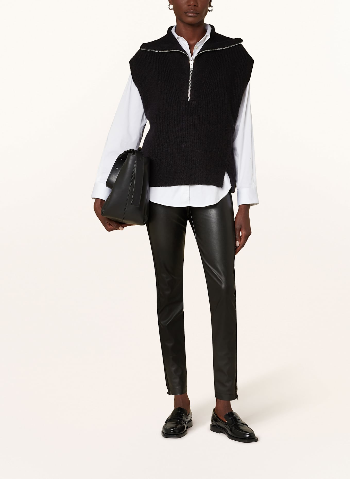 CAMBIO Leggings RACE in Lederoptik, Farbe: SCHWARZ (Bild 2)