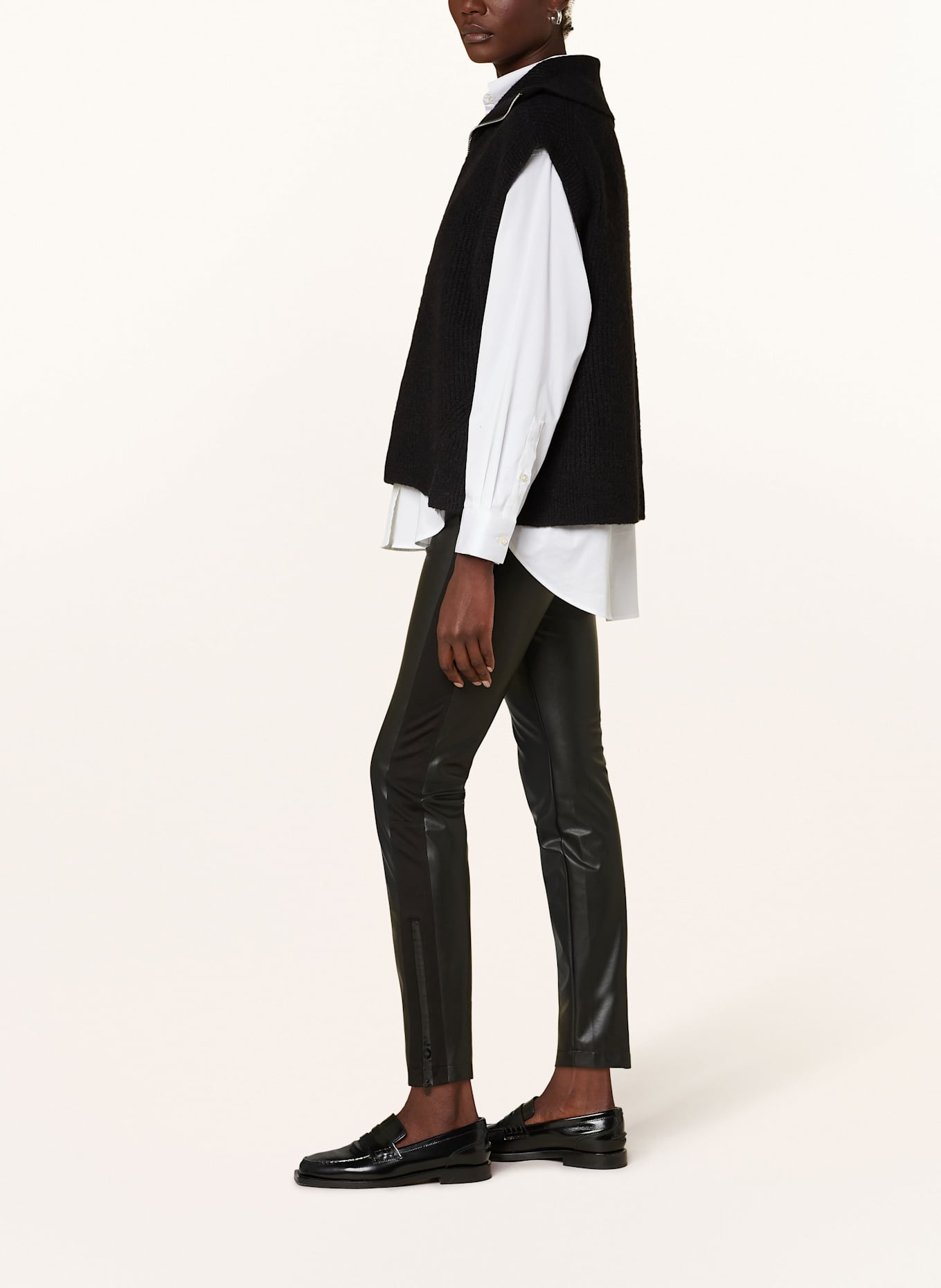 CAMBIO Leggings RACE in Lederoptik, Farbe: SCHWARZ (Bild 4)