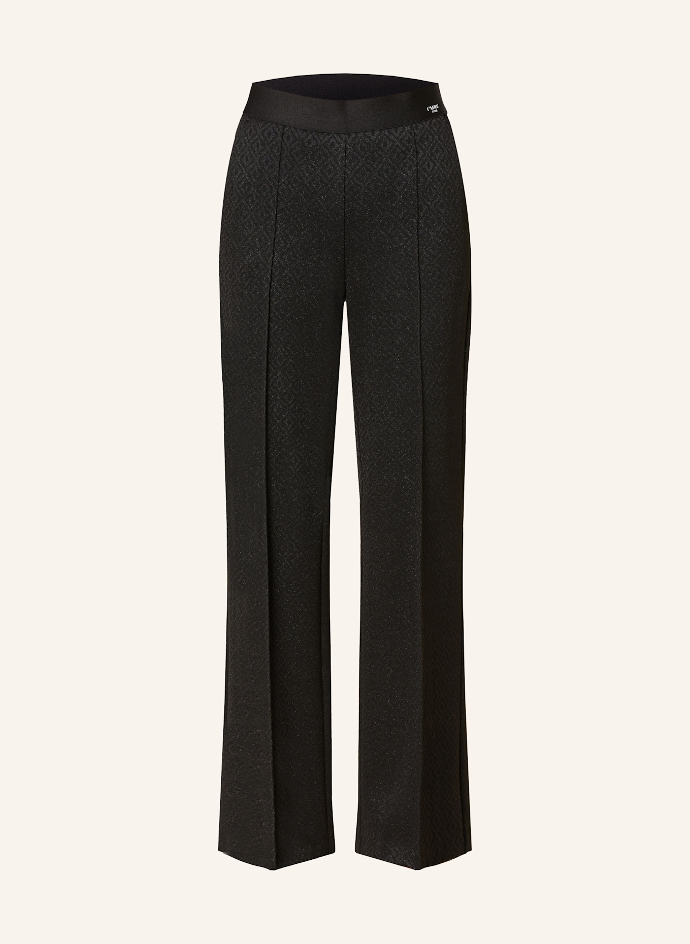 CAMBIO AVA Marlene Monroe trousers with shiny yarn, Color: BLACK (Image 1)