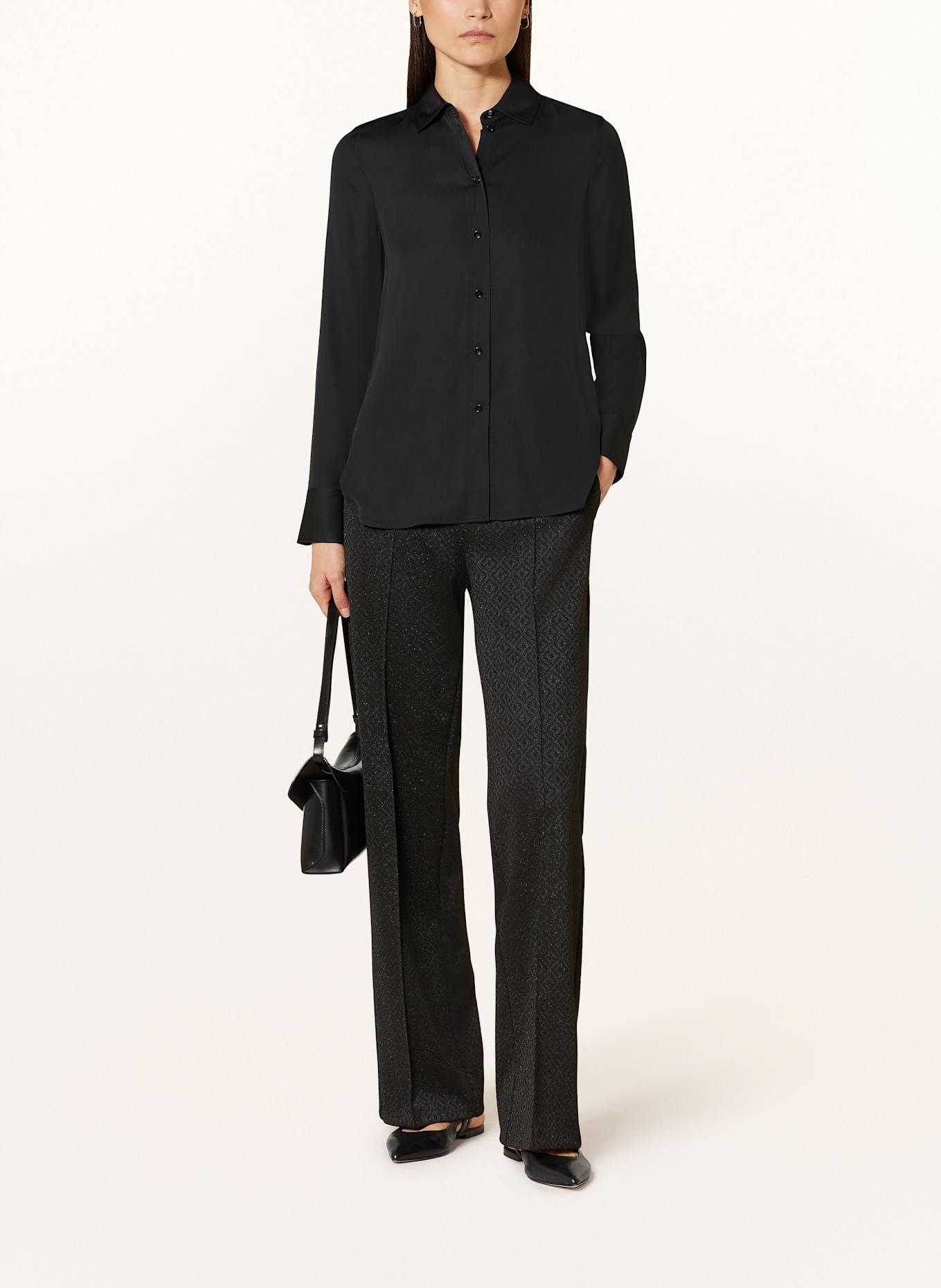 CAMBIO AVA Marlene Monroe trousers with shiny yarn, Color: BLACK (Image 2)