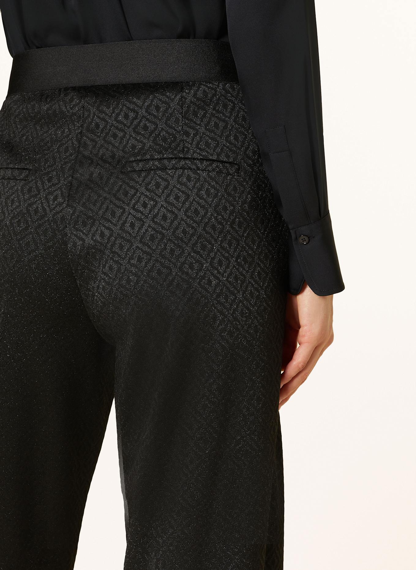 CAMBIO AVA Marlene Monroe trousers with shiny yarn, Color: BLACK (Image 5)