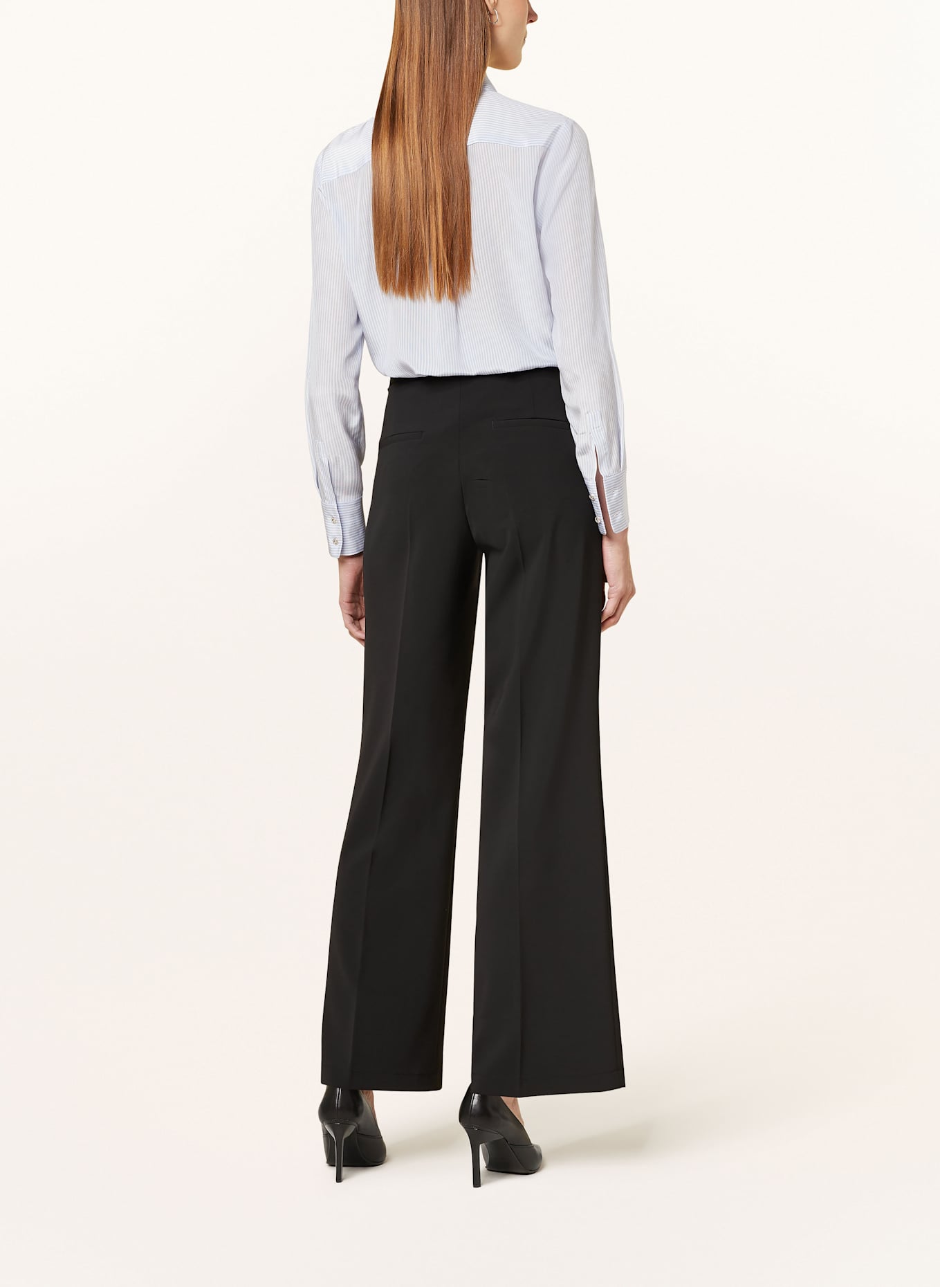 CAMBIO Wide leg trousers: BLACK