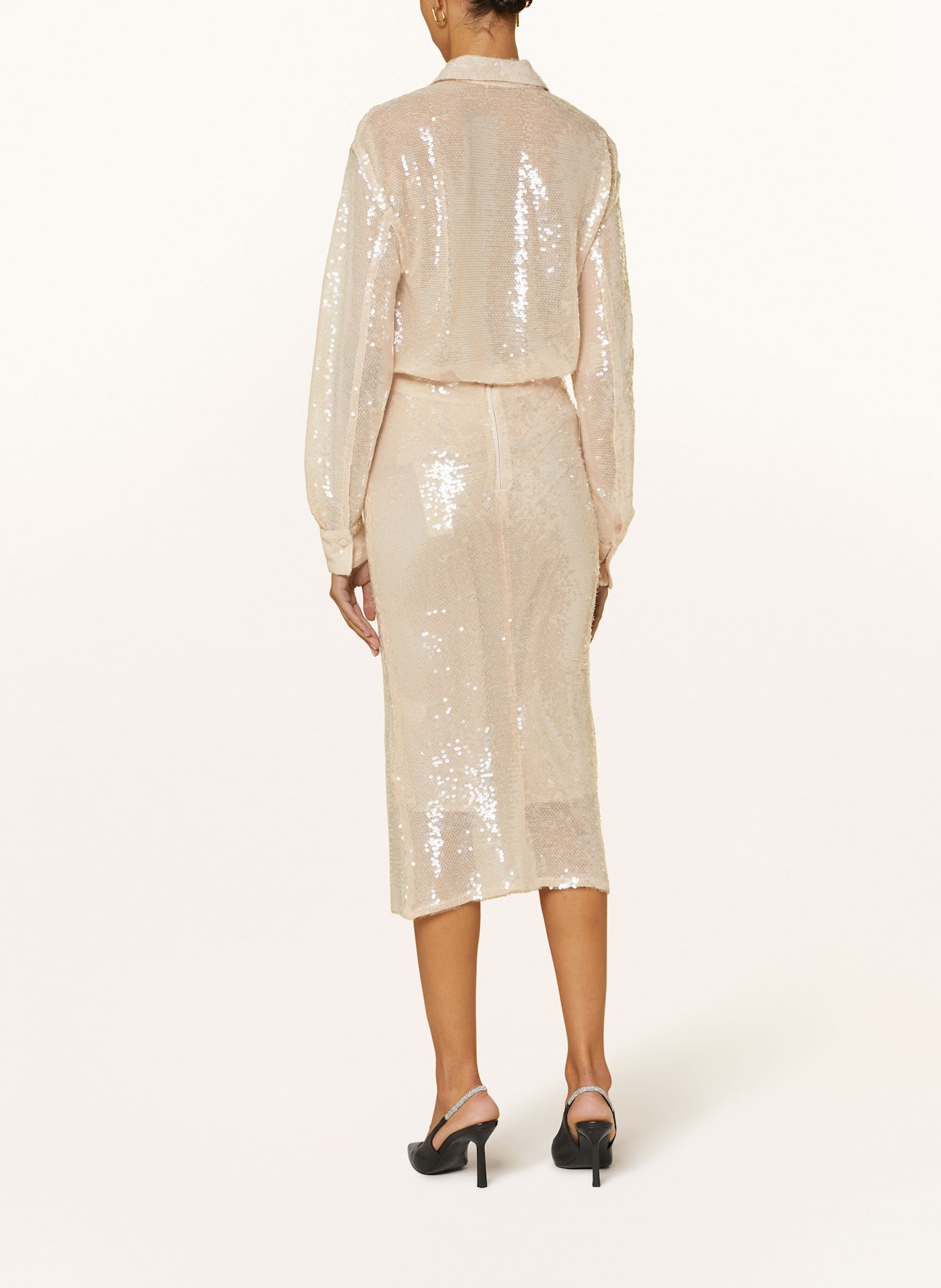 lilienfels Skirt with sequins: CREAM