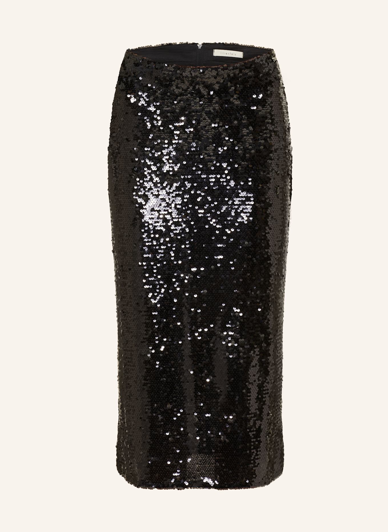 lilienfels Rock mit Pailletten: SCHWARZ