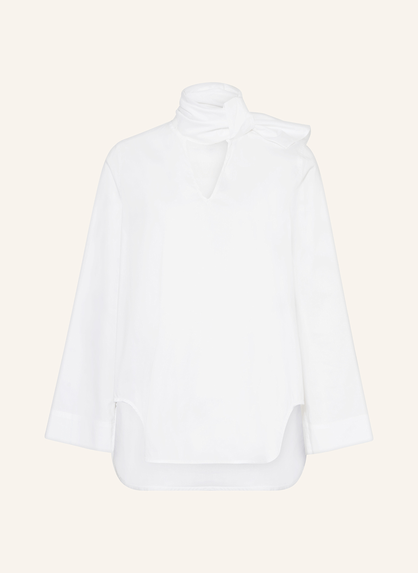 lilienfels Bluzka z wiązaniem pod szyją: BIAŁY