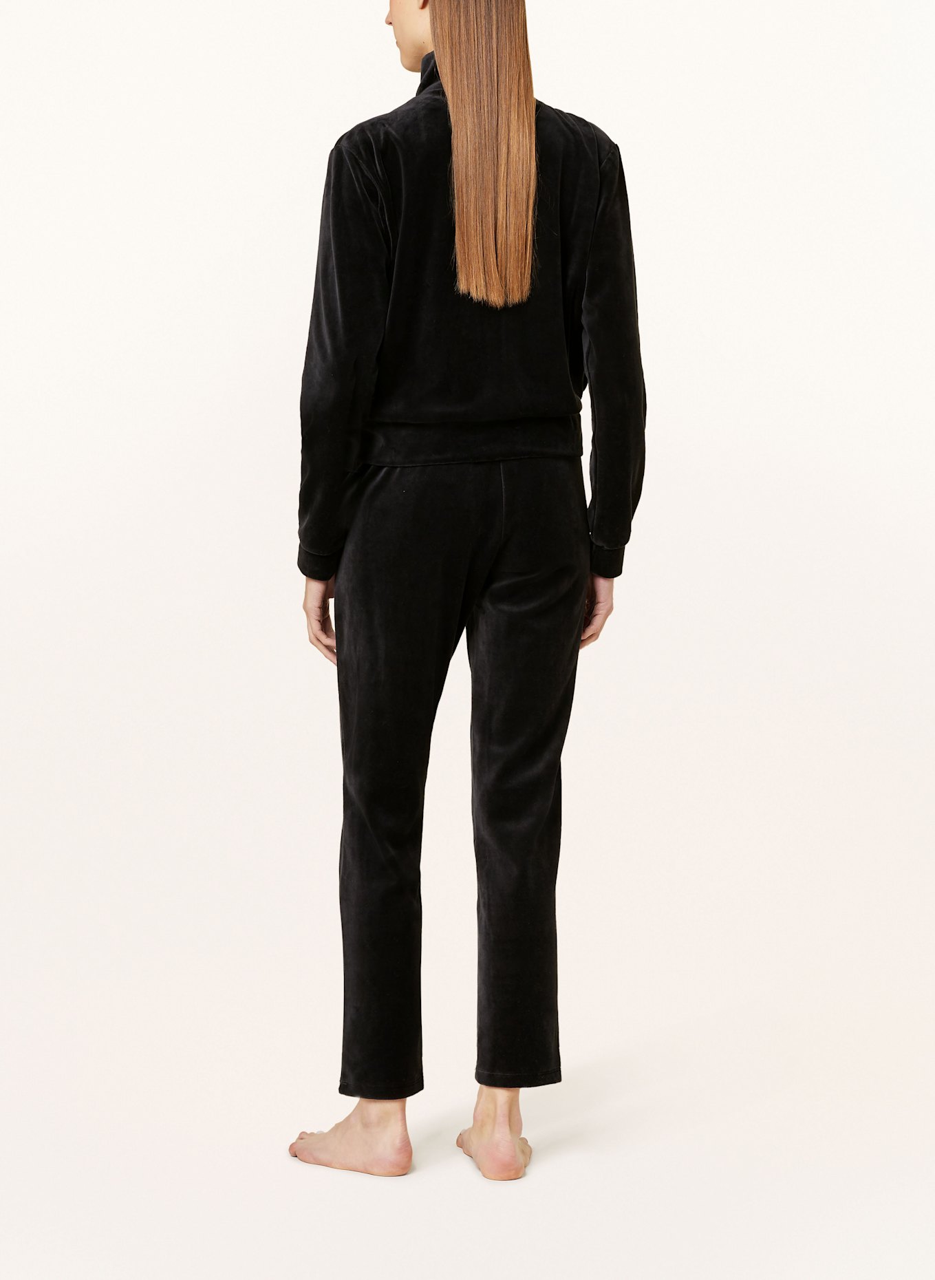 darling harbour Spodnie rekreacyjne z materiału nicki: BLACK