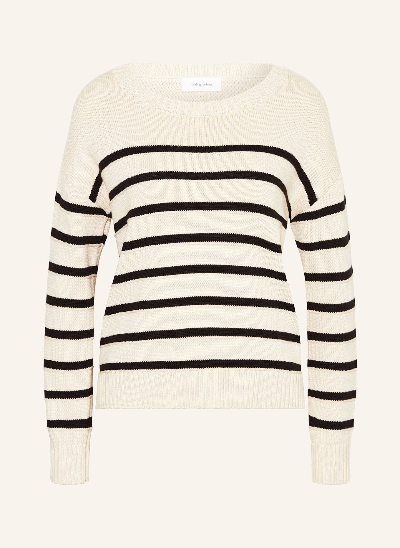 darling harbour Pullover: SAND / SCHWARZ
