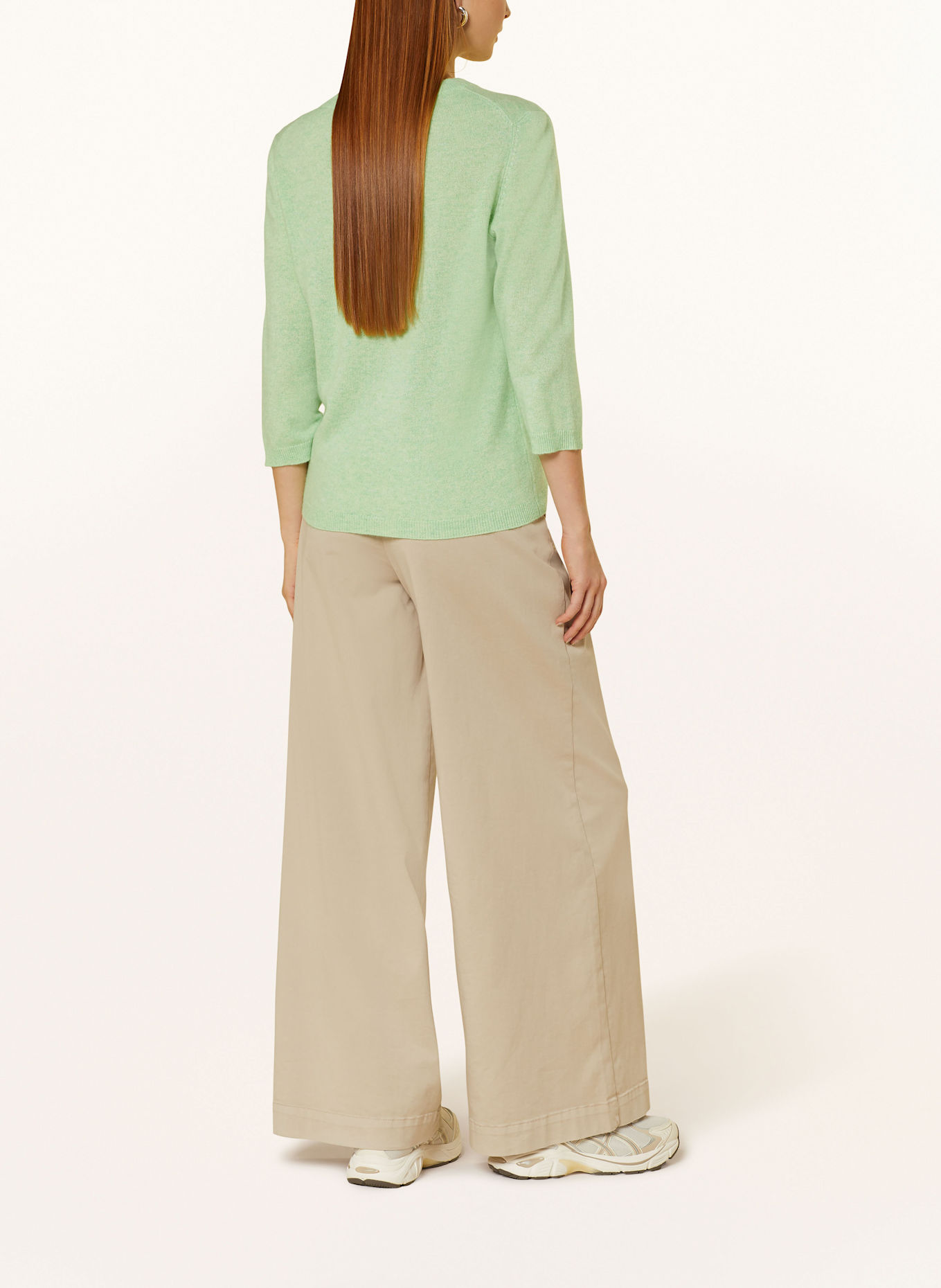 darling harbour Cashmere-Pullover mit 3/4-Arm: pastellgrün