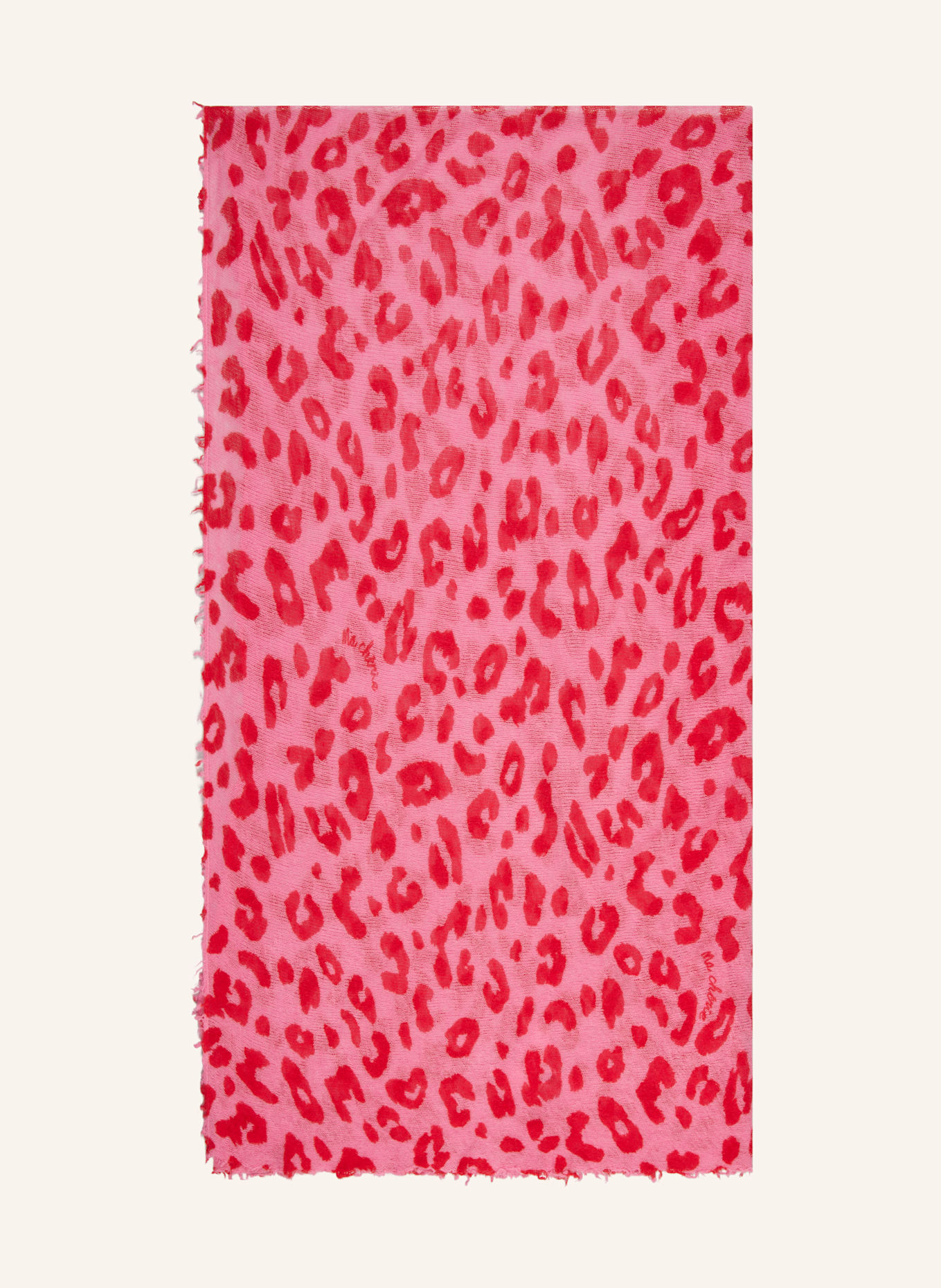 darling harbour Scarf with cashmere: PINK / RED