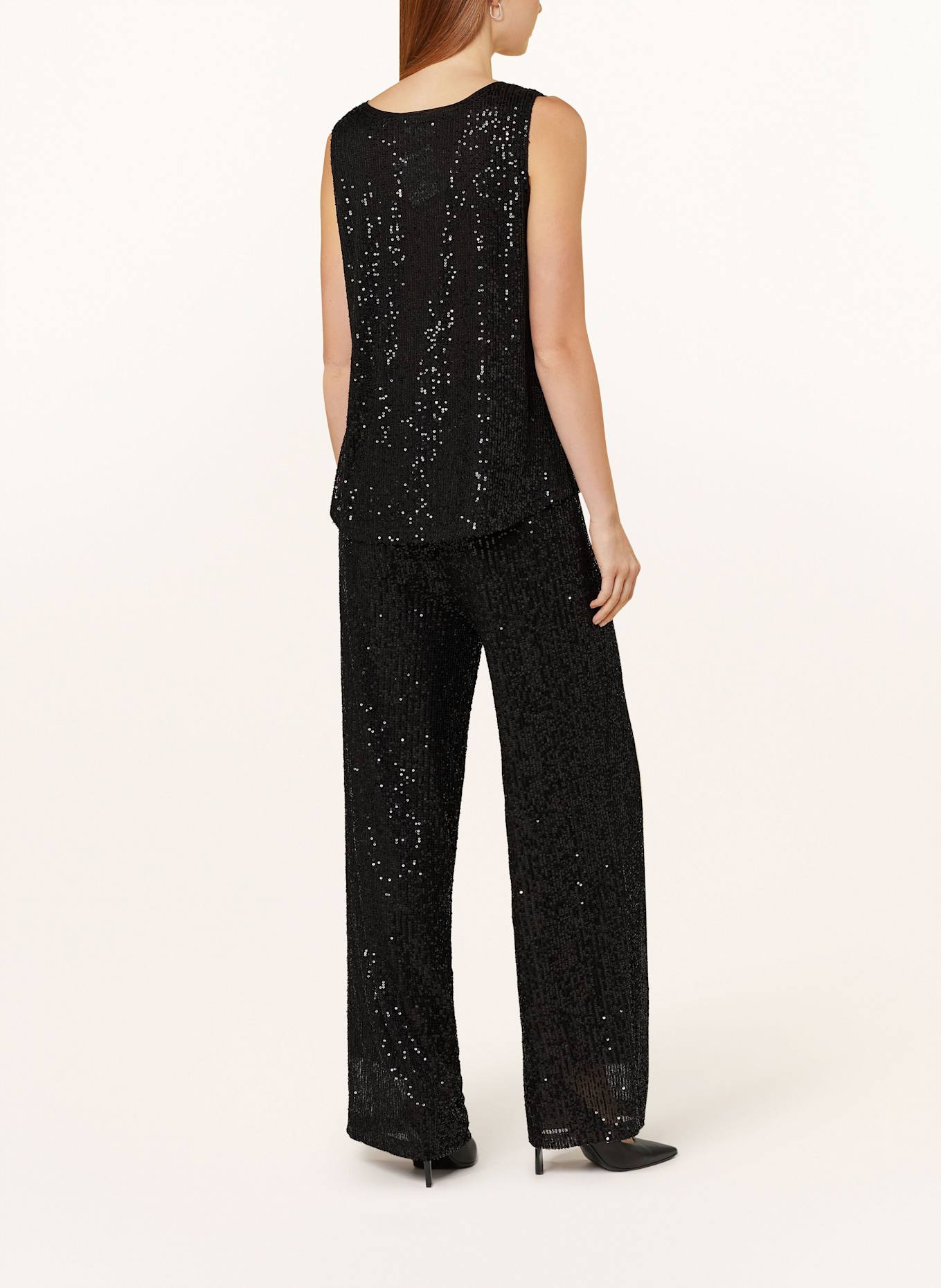 darling harbour Top with sequins: BLACK