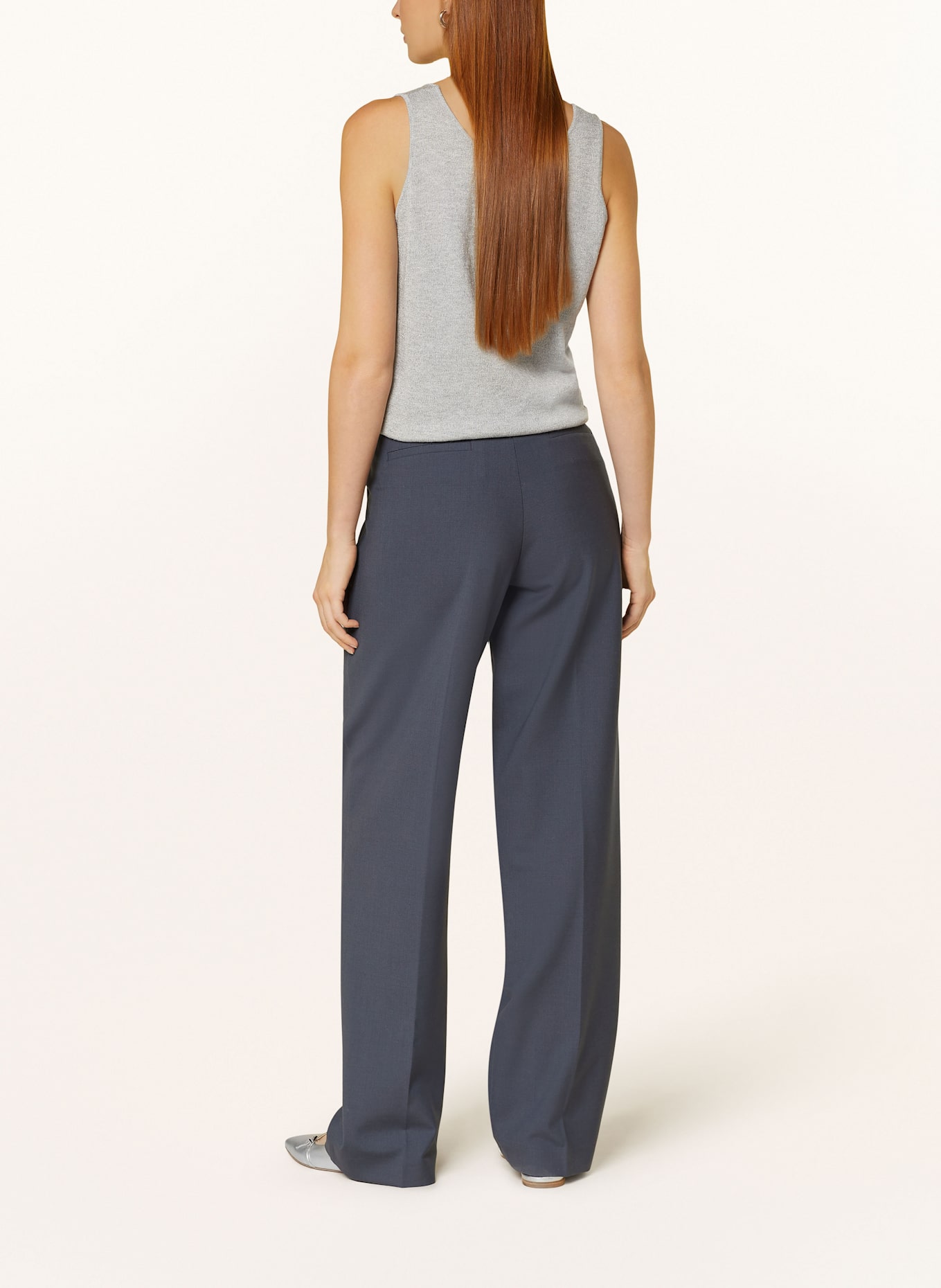 darling harbour Stricktop mit Glitzergarn: GRAU