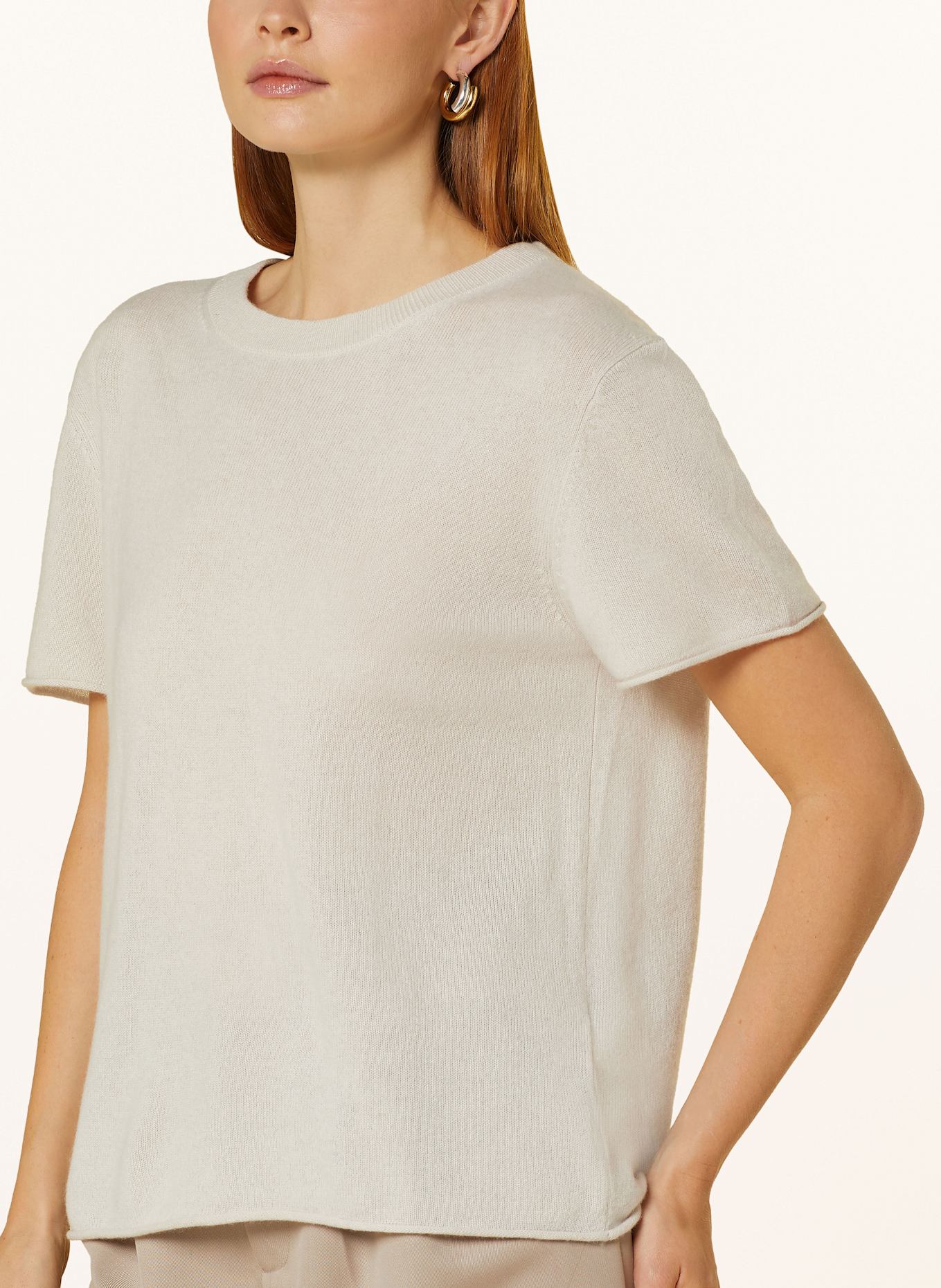 darling harbour Strickshirt aus Cashmere: ECRU