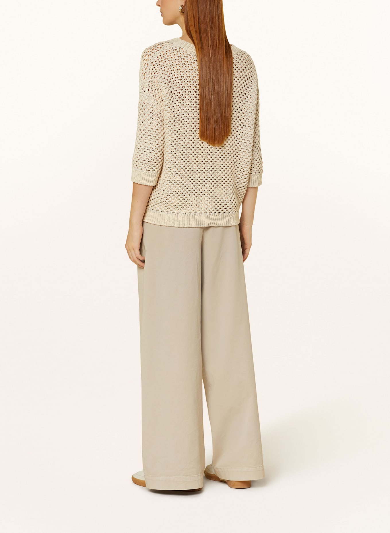 darling harbour Sweater with 3/4 sleeves: SAND