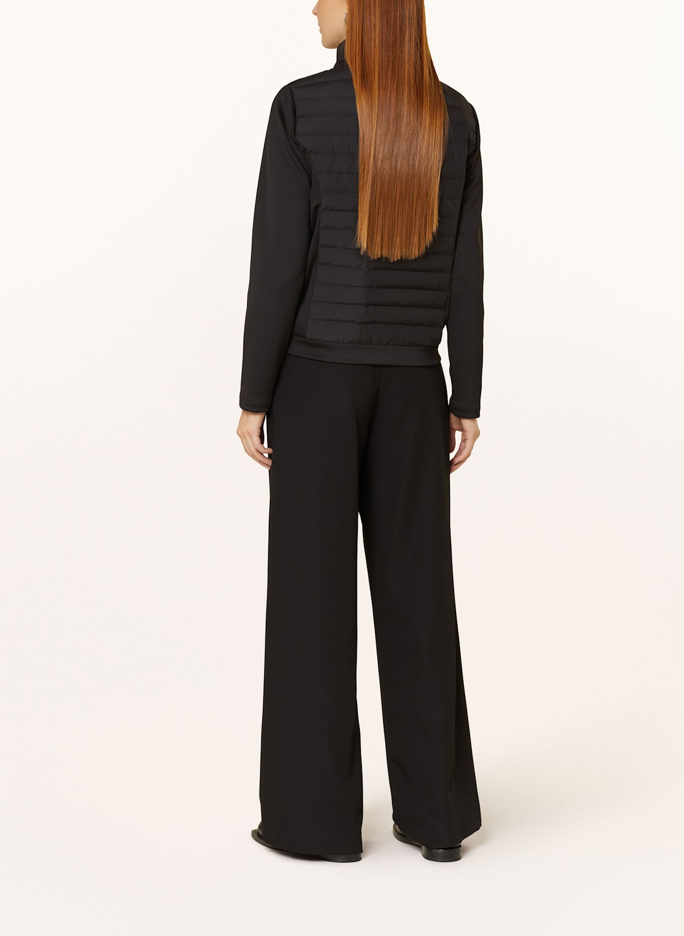 darling harbour Steppjacke im Materialmix: SCHWARZ