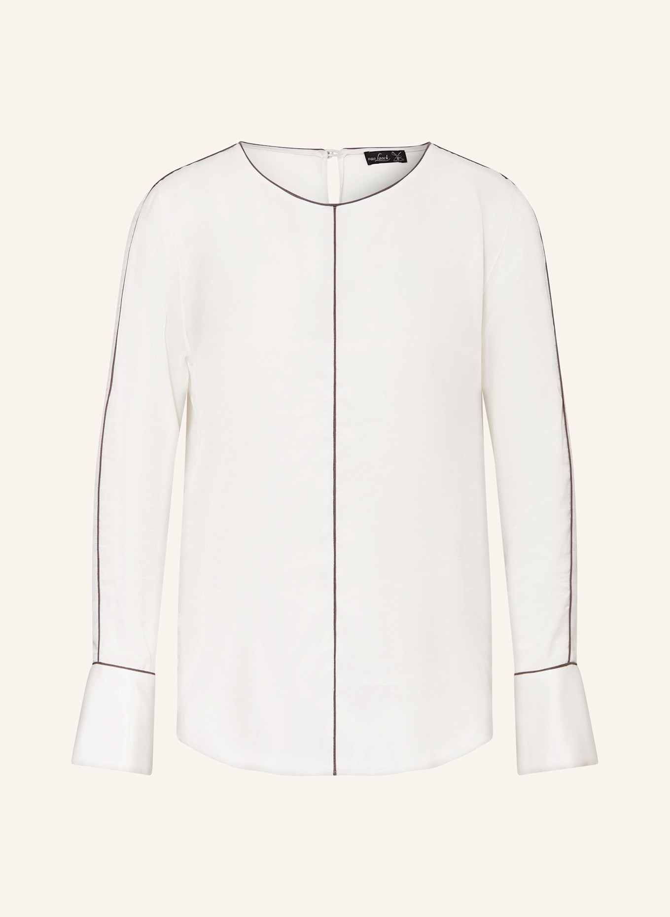 van Laack Blouse shirt VL-FELIZE-FKN in satin, Color: WHITE (Image 1)