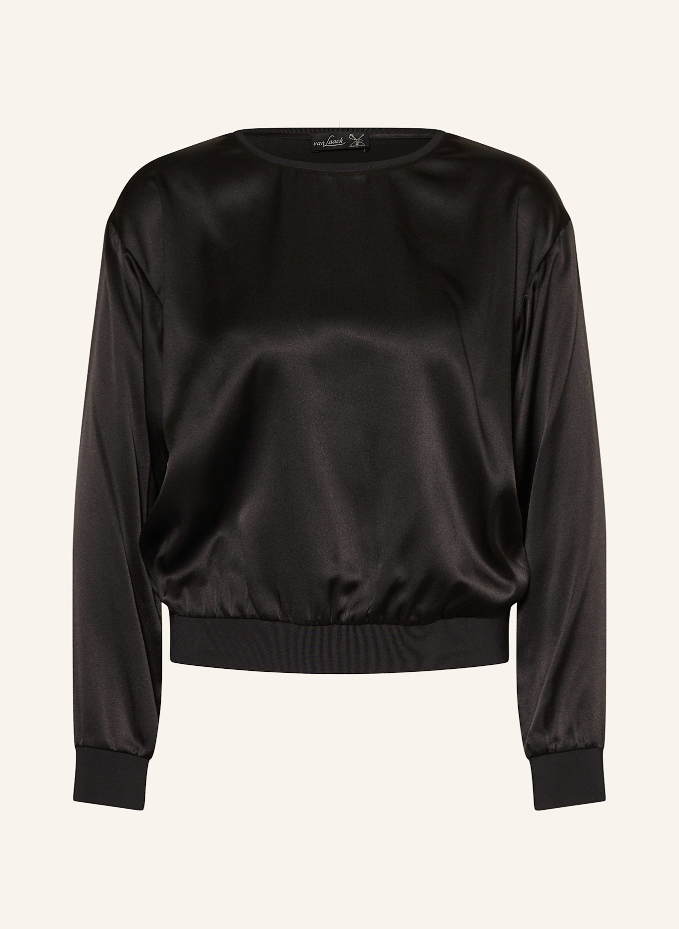 van Laack VL-LENIAS-XX silk blouse shirt: BLACK