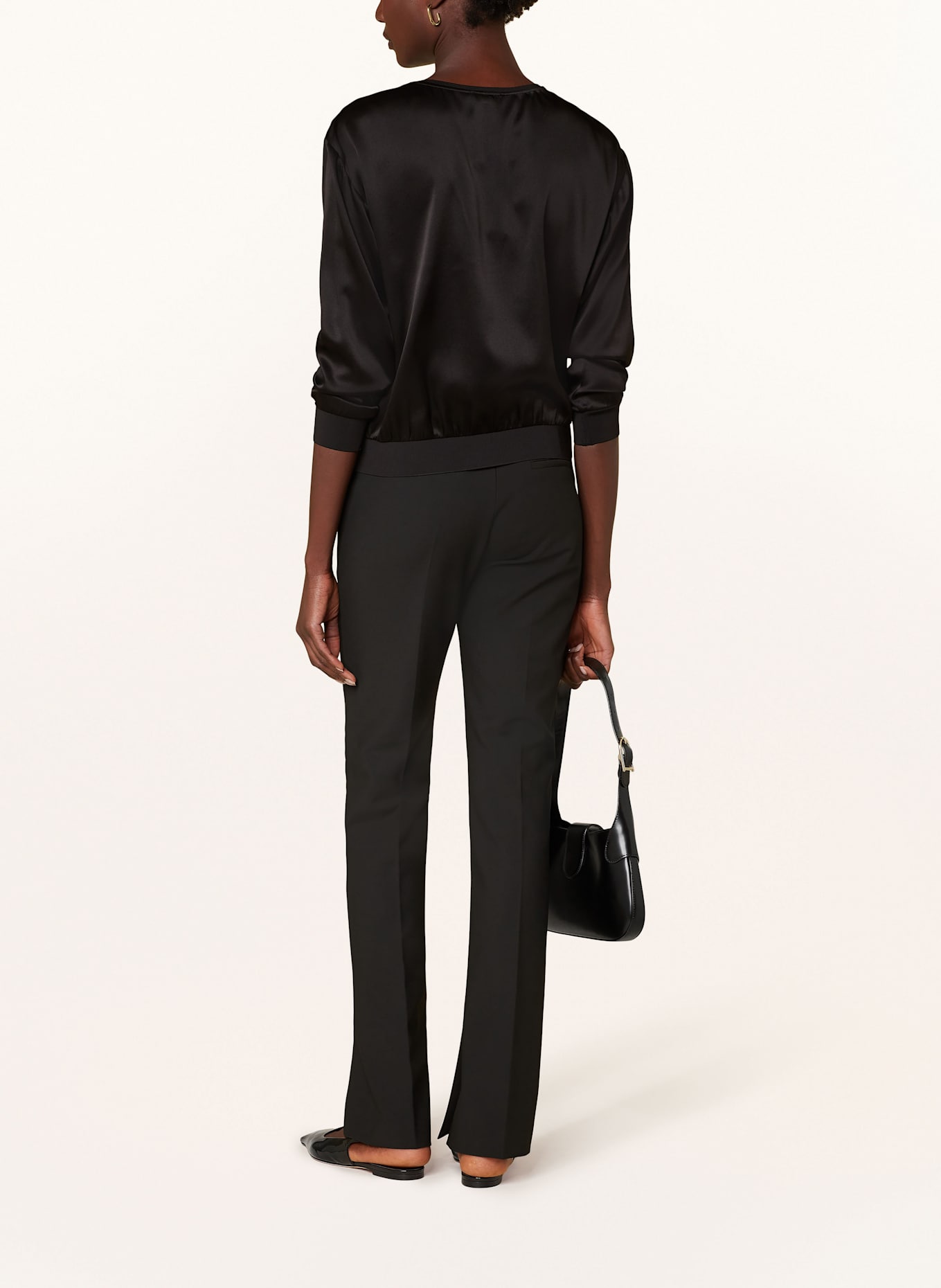 van Laack VL-LENIAS-XX silk blouse shirt: BLACK