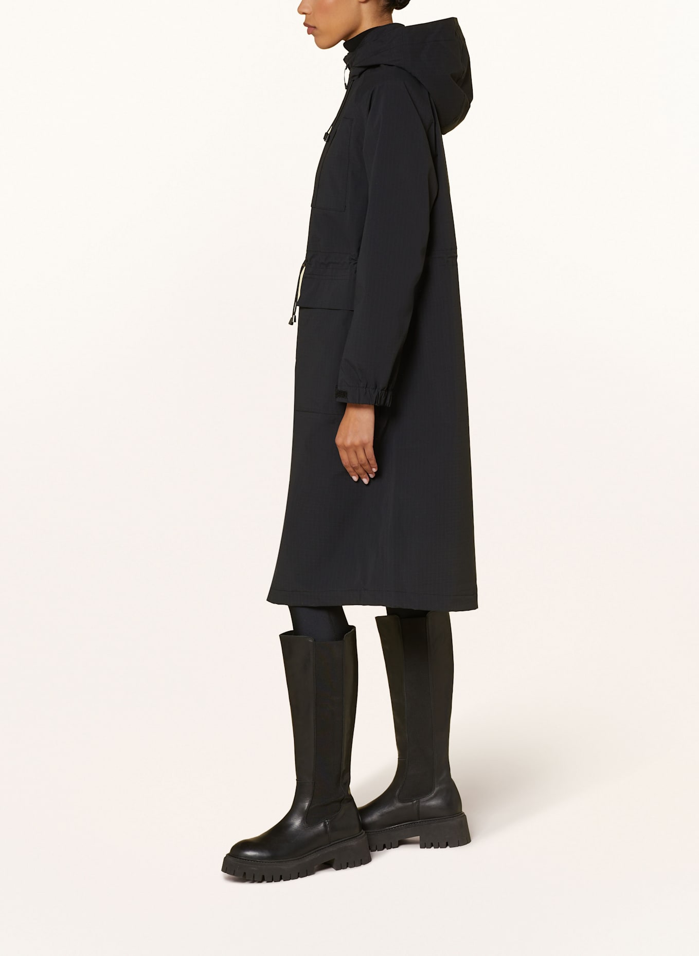 ILSE JACOBSEN Regenmantel THERMAL01: SCHWARZ