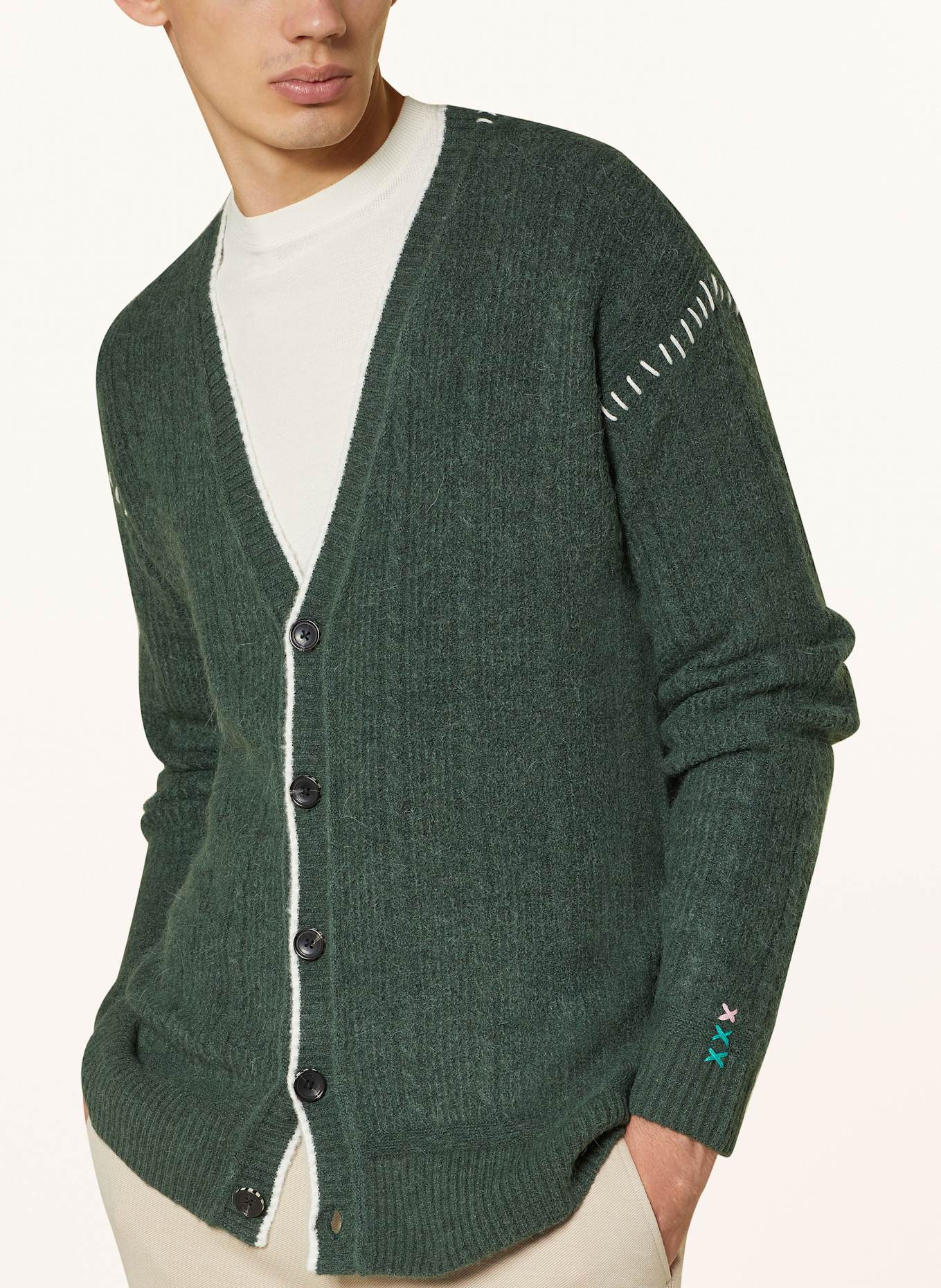 SCOTCH & SODA Strickjacke: DUNKELGRÜN