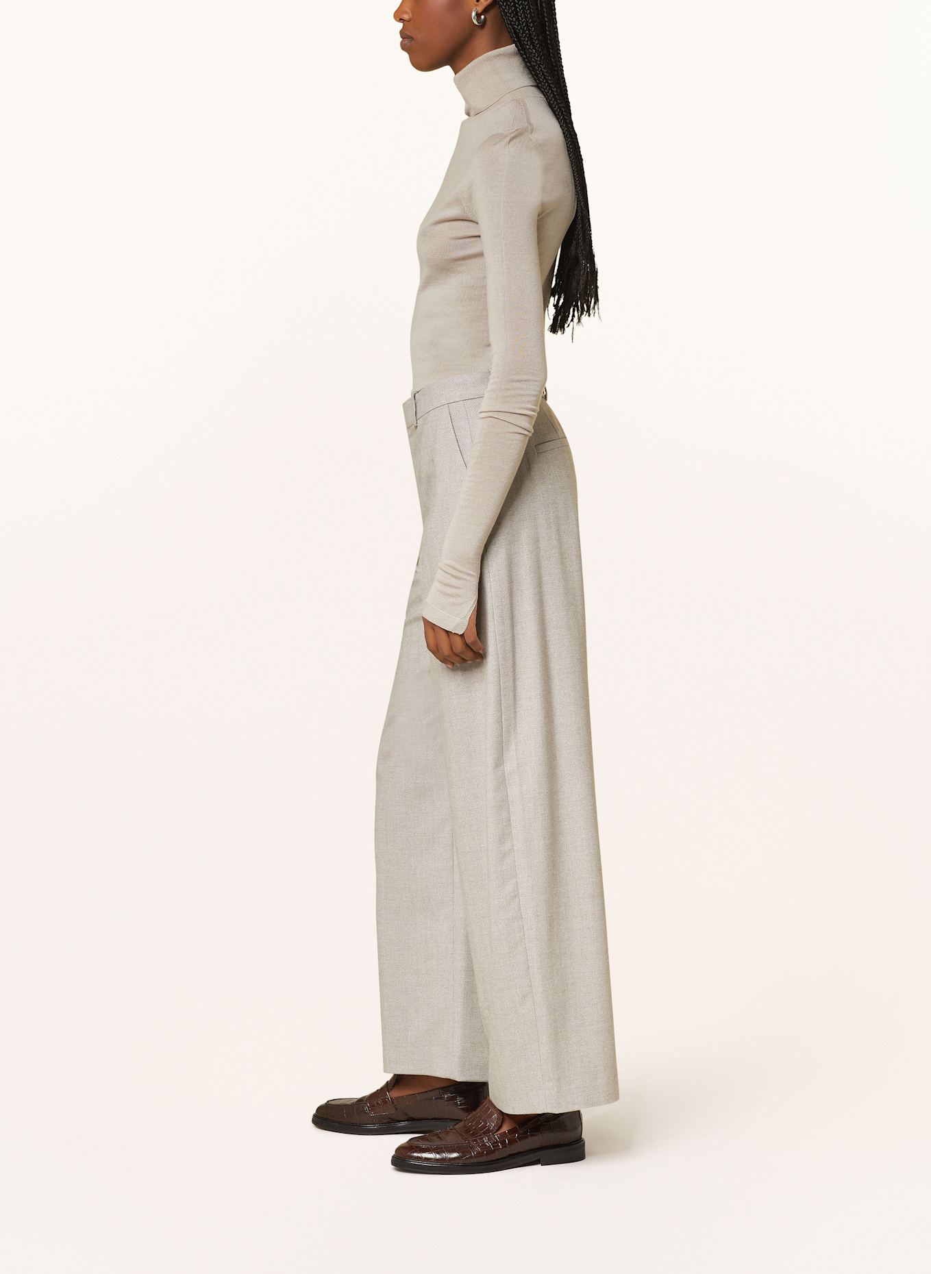 DRYKORN Marlenehose DESK: HELLBRAUN