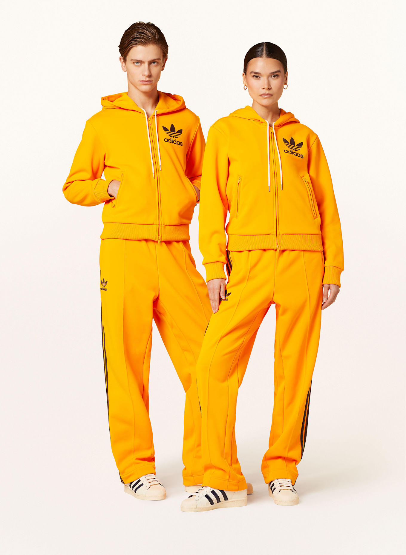 Adidas sweatjacke orange hot sale