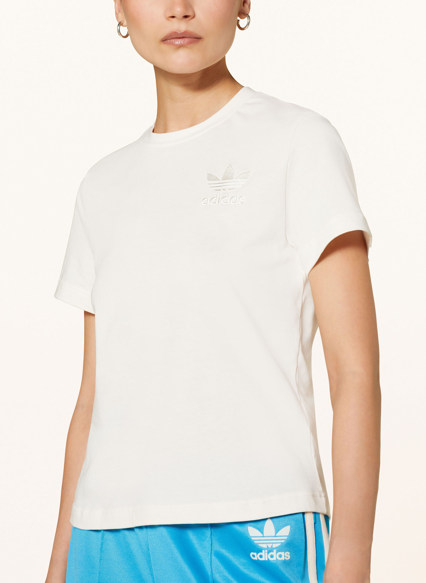 adidas Tričko: BÍLÁ