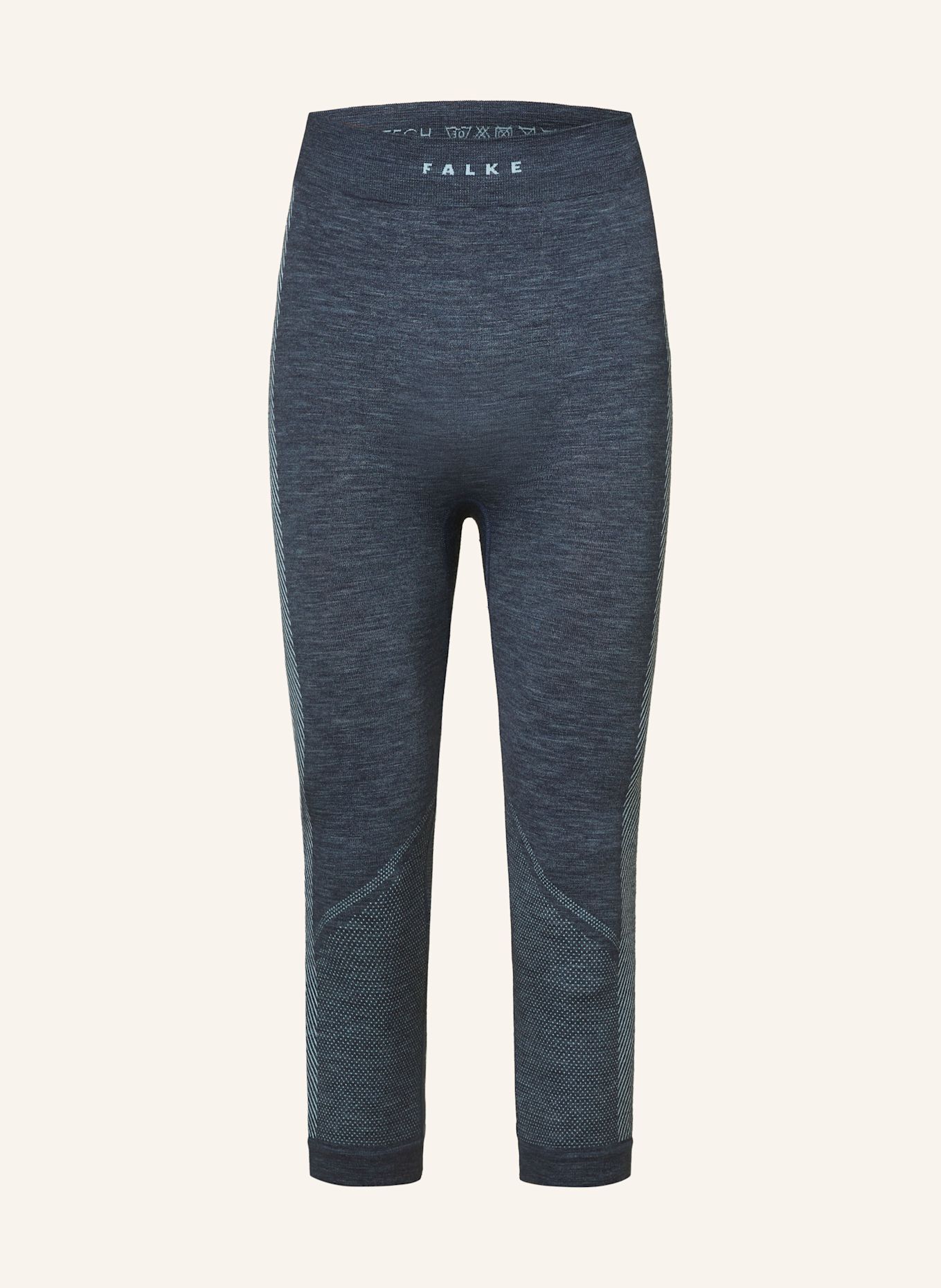 FALKE Funktionswäsche-Hose WARM mit verkürzter Beinlänge: DUNKELBLAU