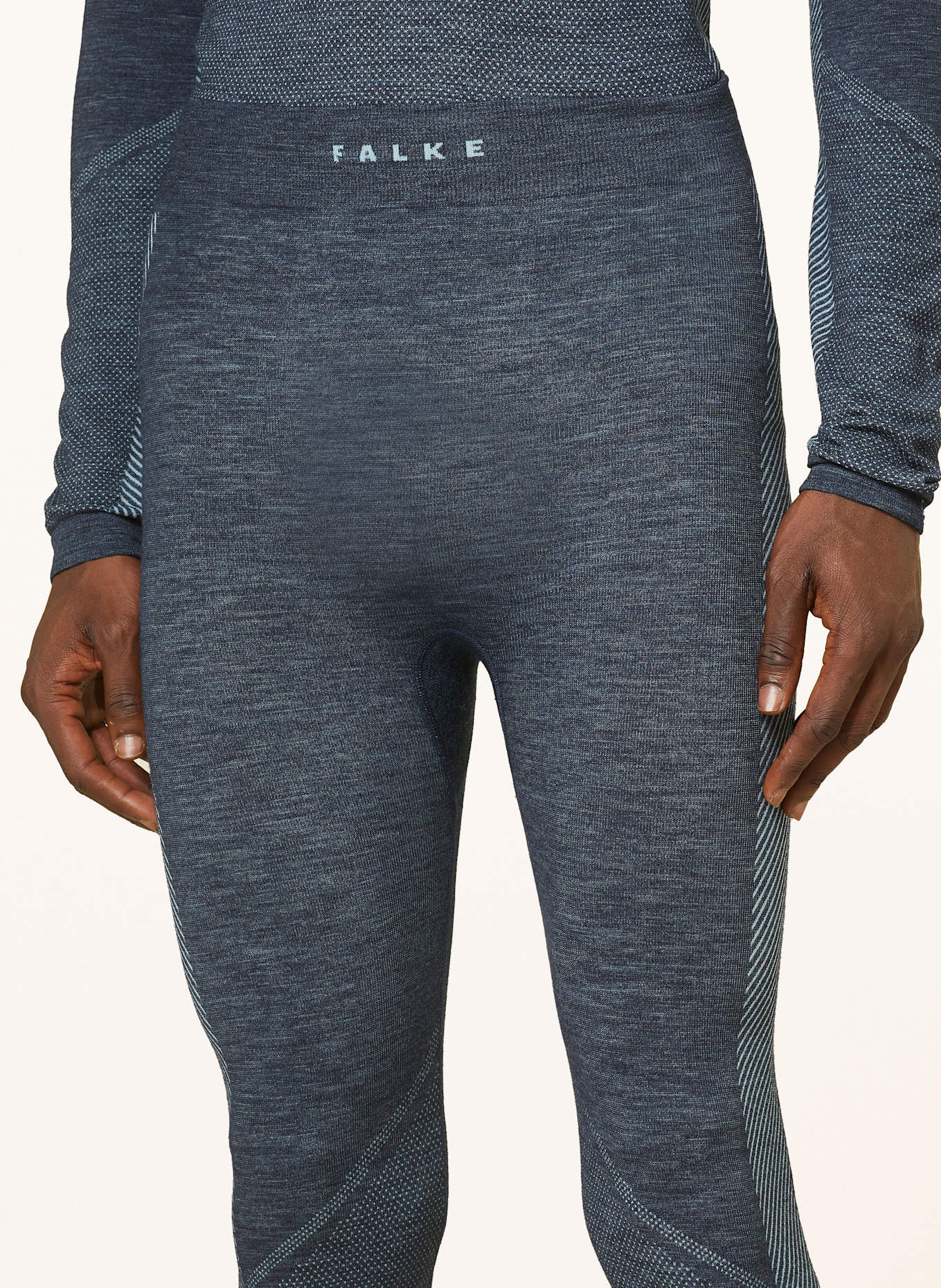 FALKE Funktionswäsche-Hose WARM mit verkürzter Beinlänge: DUNKELBLAU