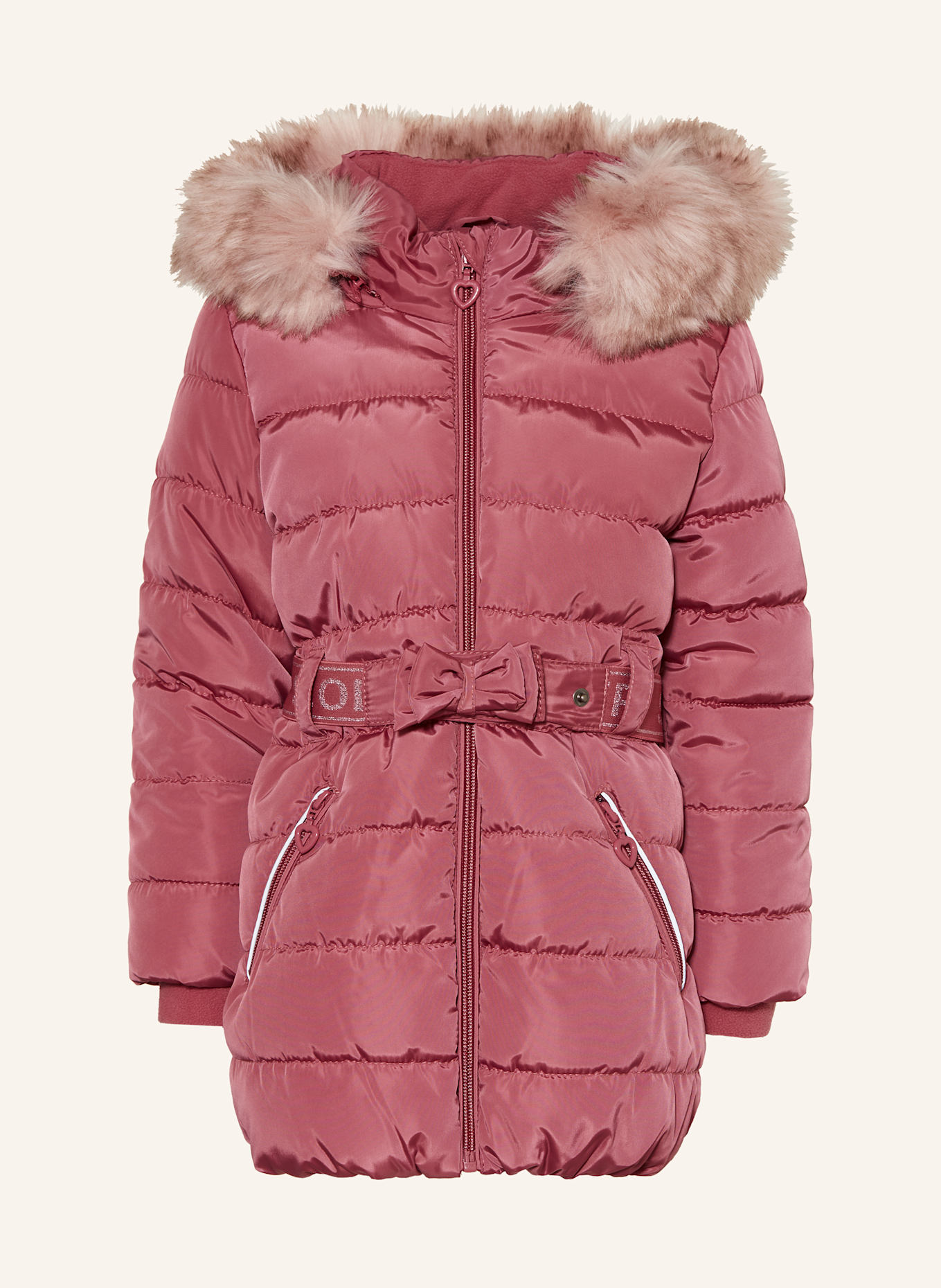 s.Oliver RED Quilted jacket with detachable hood: FUCHSIA