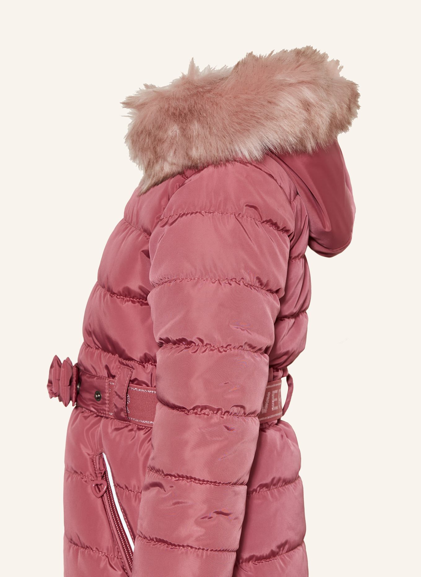 s.Oliver RED Quilted jacket with detachable hood: FUCHSIA