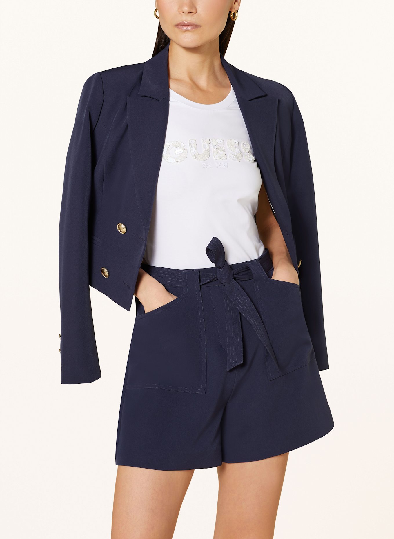 GUESS ANDREE blazer: DARK BLUE