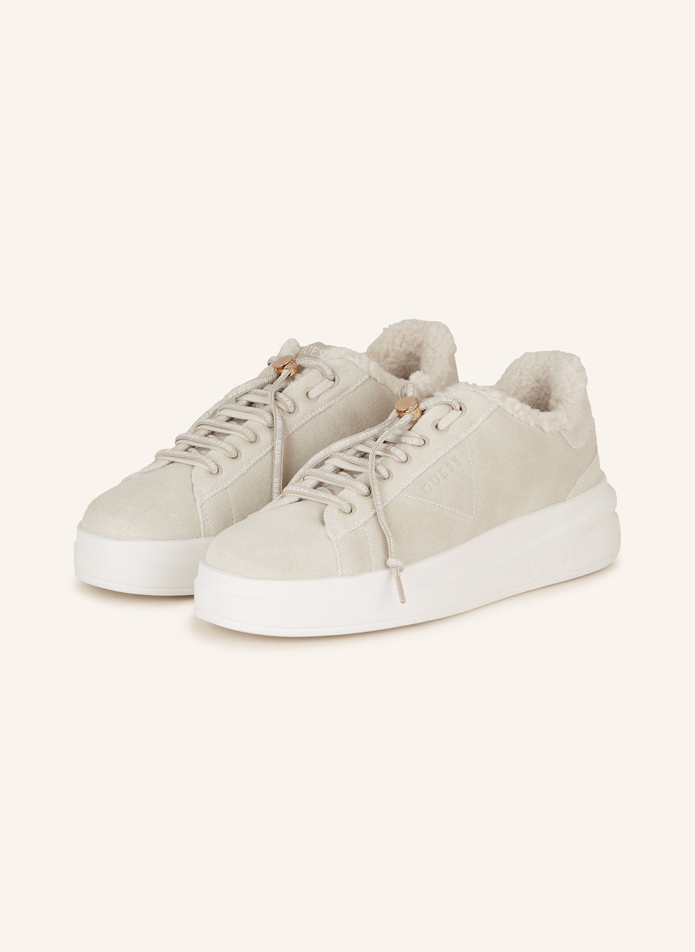 Guess sneakers beige cheap