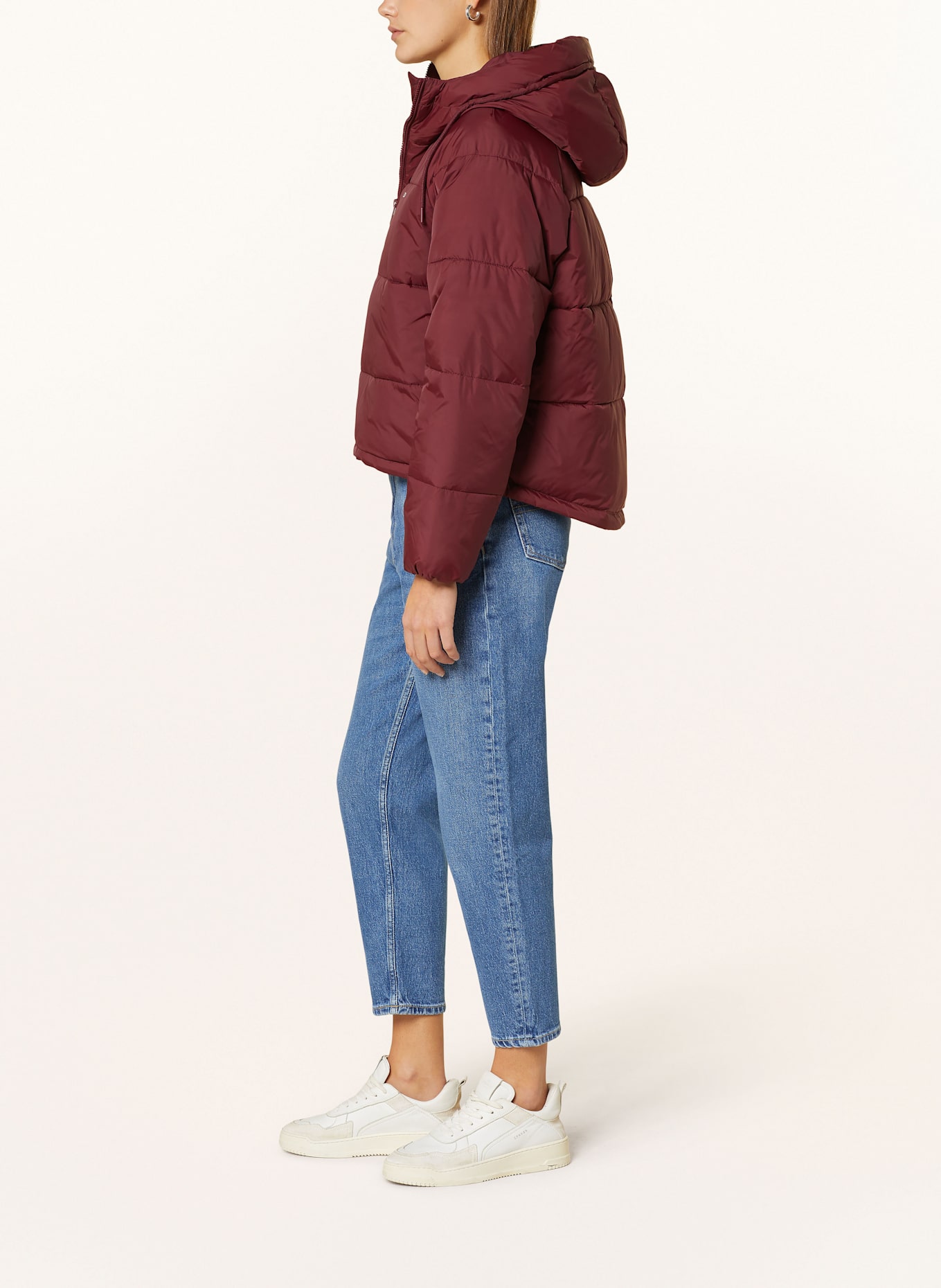 TOMMY JEANS Quilted jacket: DARK RED