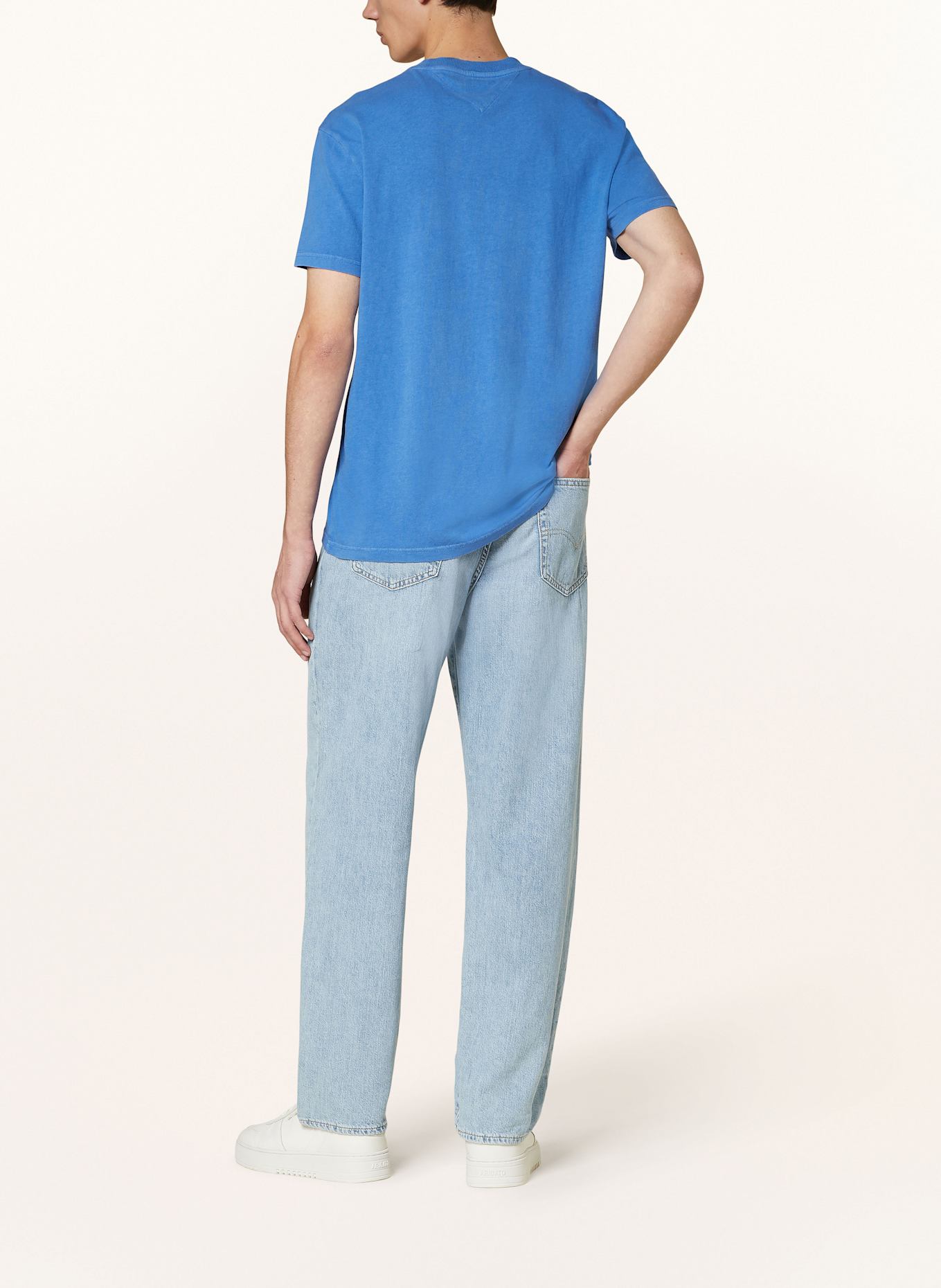 TOMMY JEANS T-Shirt: BLAU / DUNKELBLAU