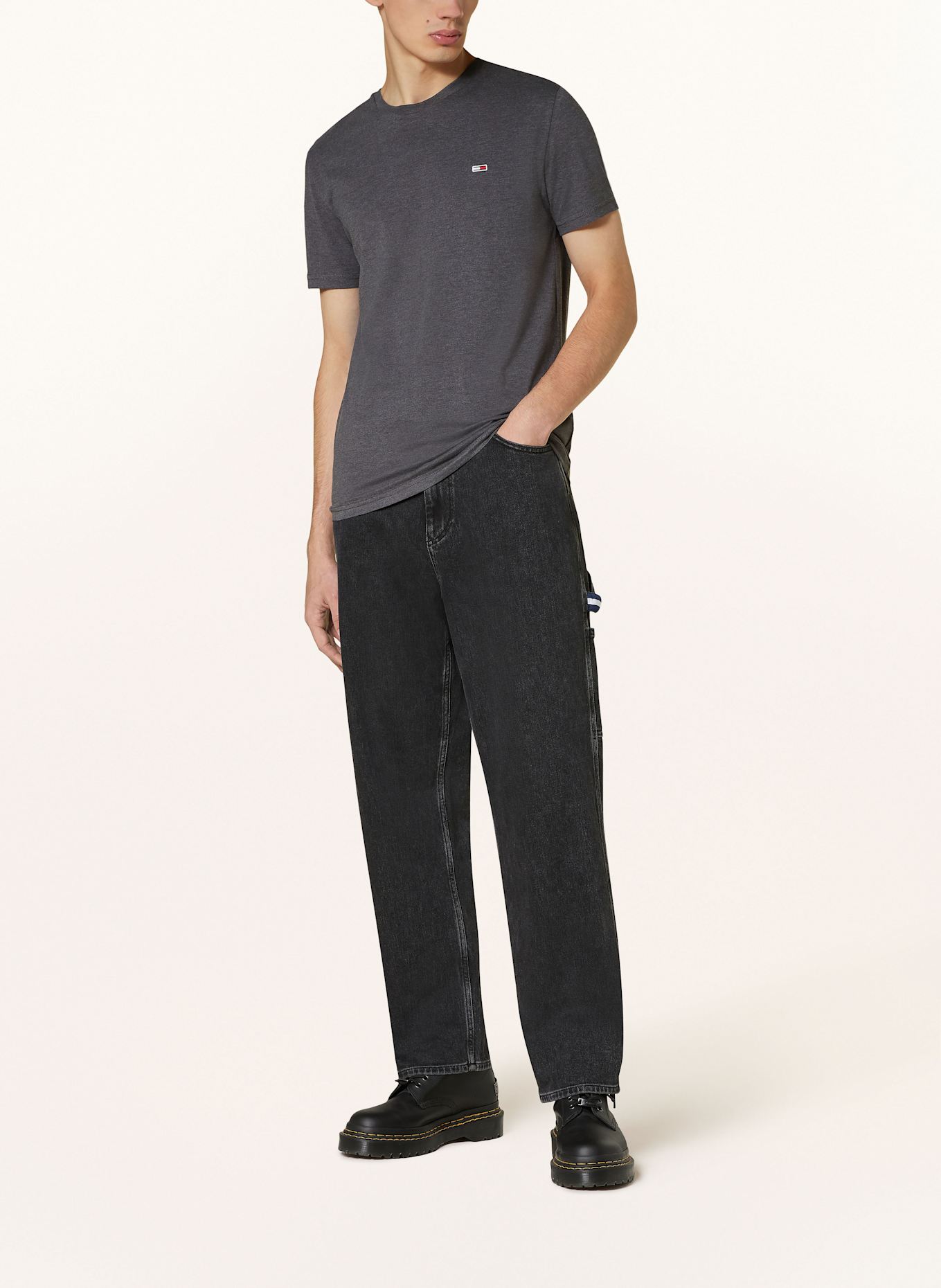 TOMMY JEANS T-Shirt: DUNKELGRAU