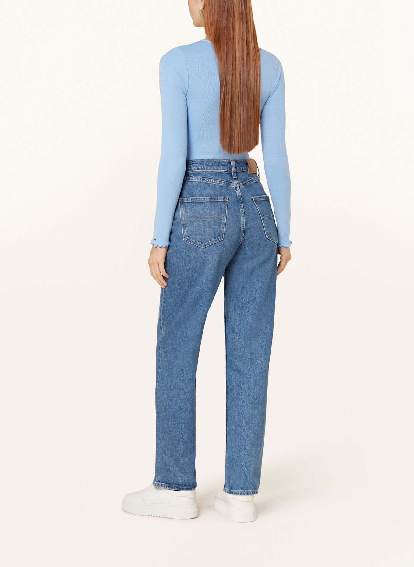 TOMMY JEANS Longsleeve: HELLBLAU